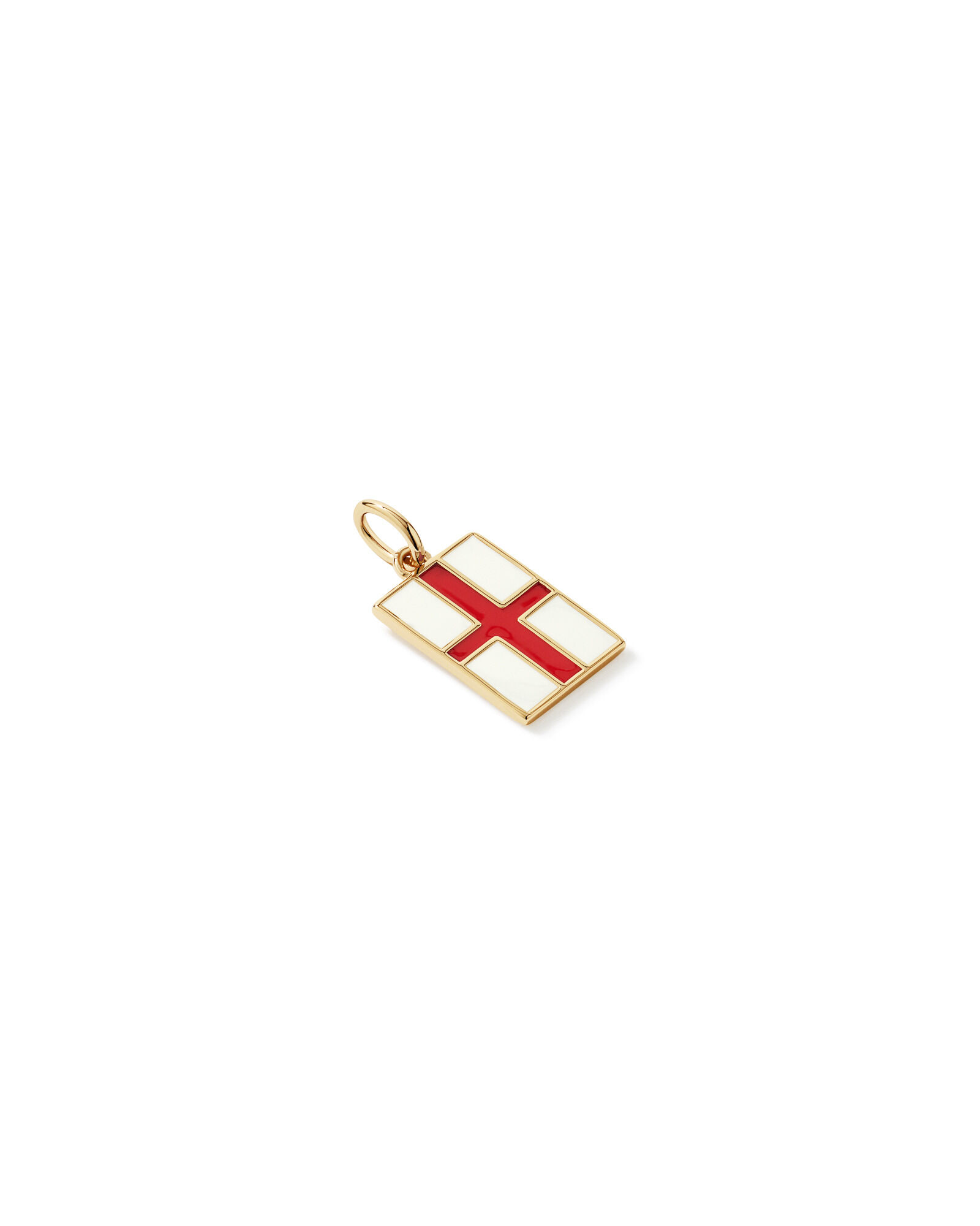Pendentif du drapeau de l&rsquo;Angleterre en 18 carots Vermeil