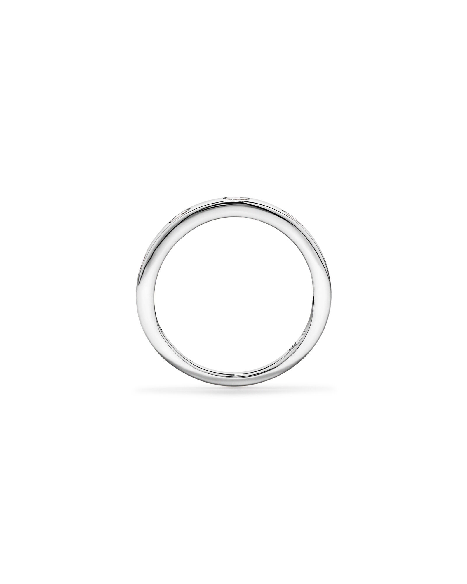0.22TW Oval Laboratory-Grown Diamond Wedding Band in 14kt White Gold