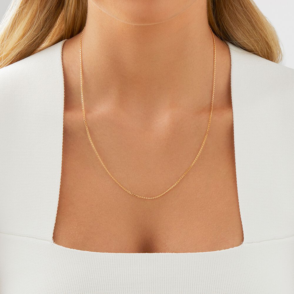 50cm (20") Curb Chain in 10kt Yellow Gold