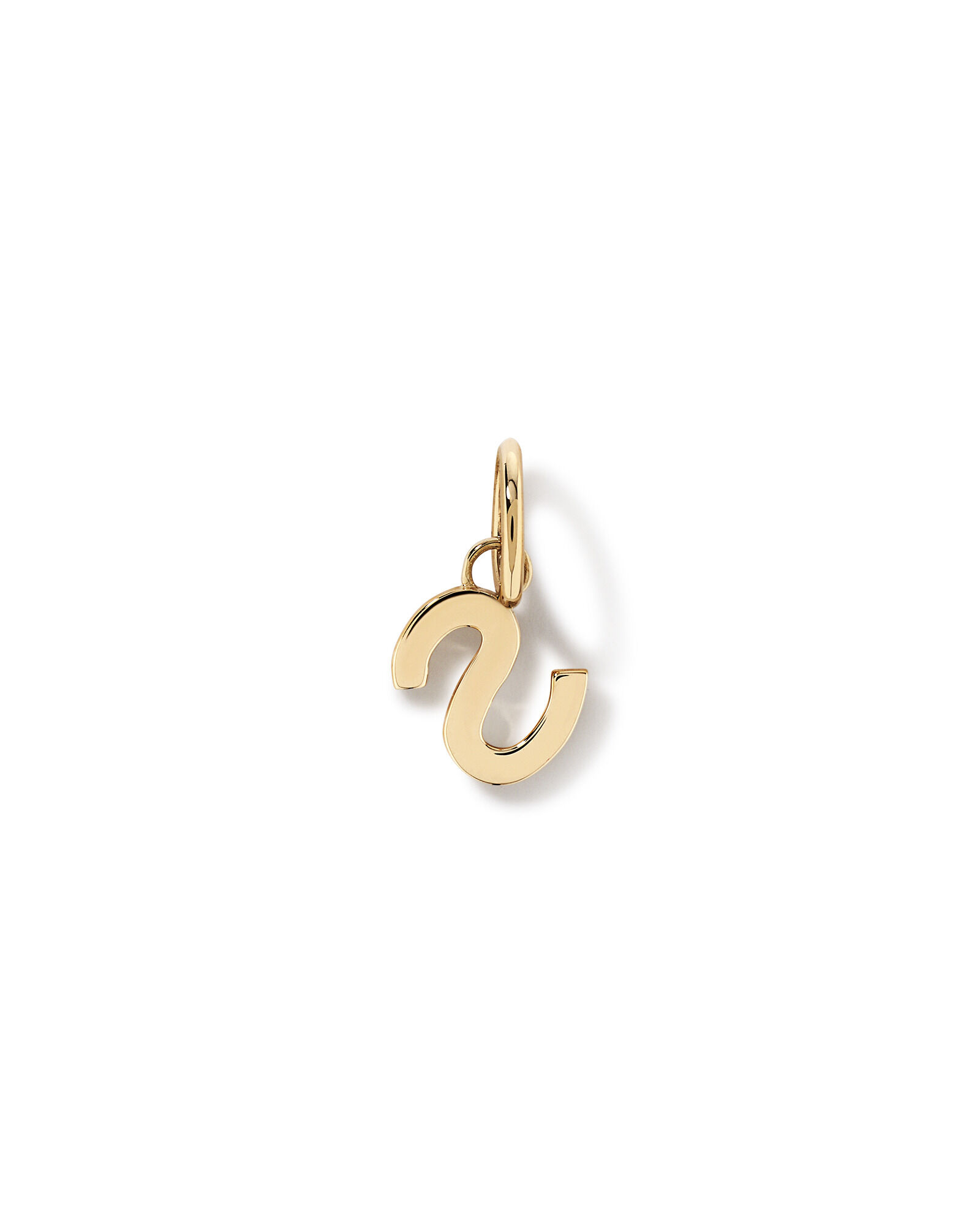 Letter S Initial Pendant in 10kt Yellow Gold
