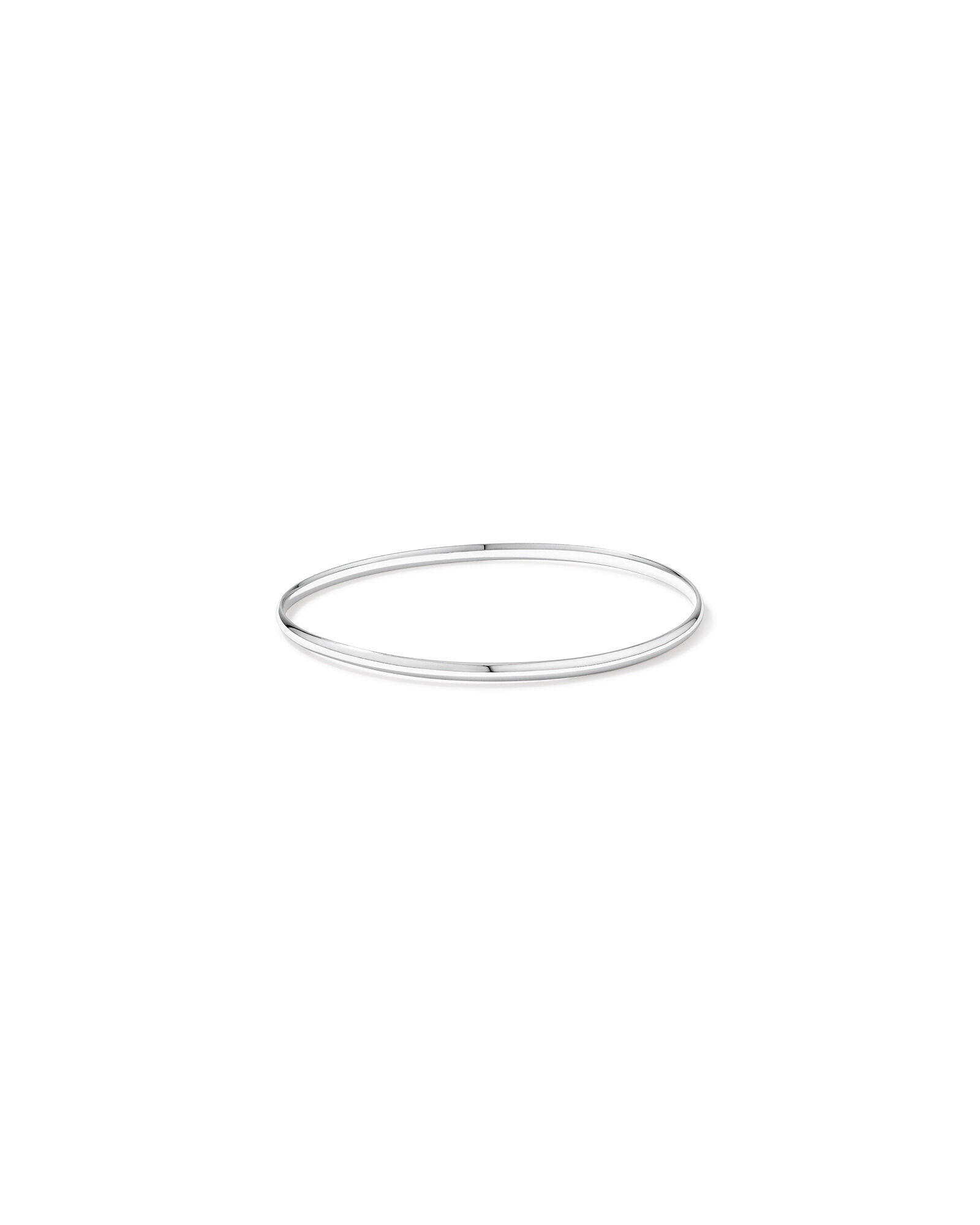 2.5mm-3mm Round Bangle in Sterling Silver