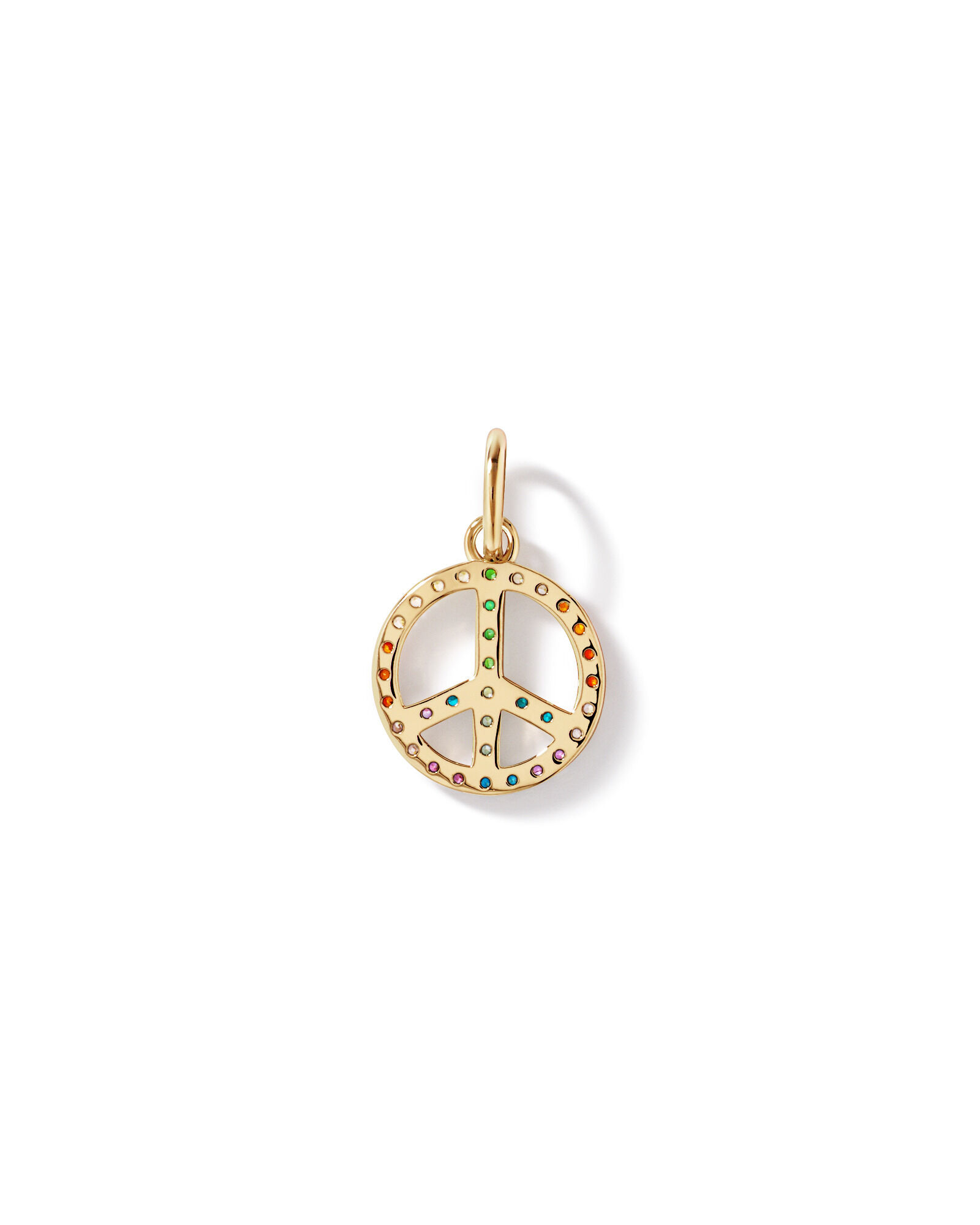 Peace Pendant in 18Kt Vermeil with Cubic Zirconia