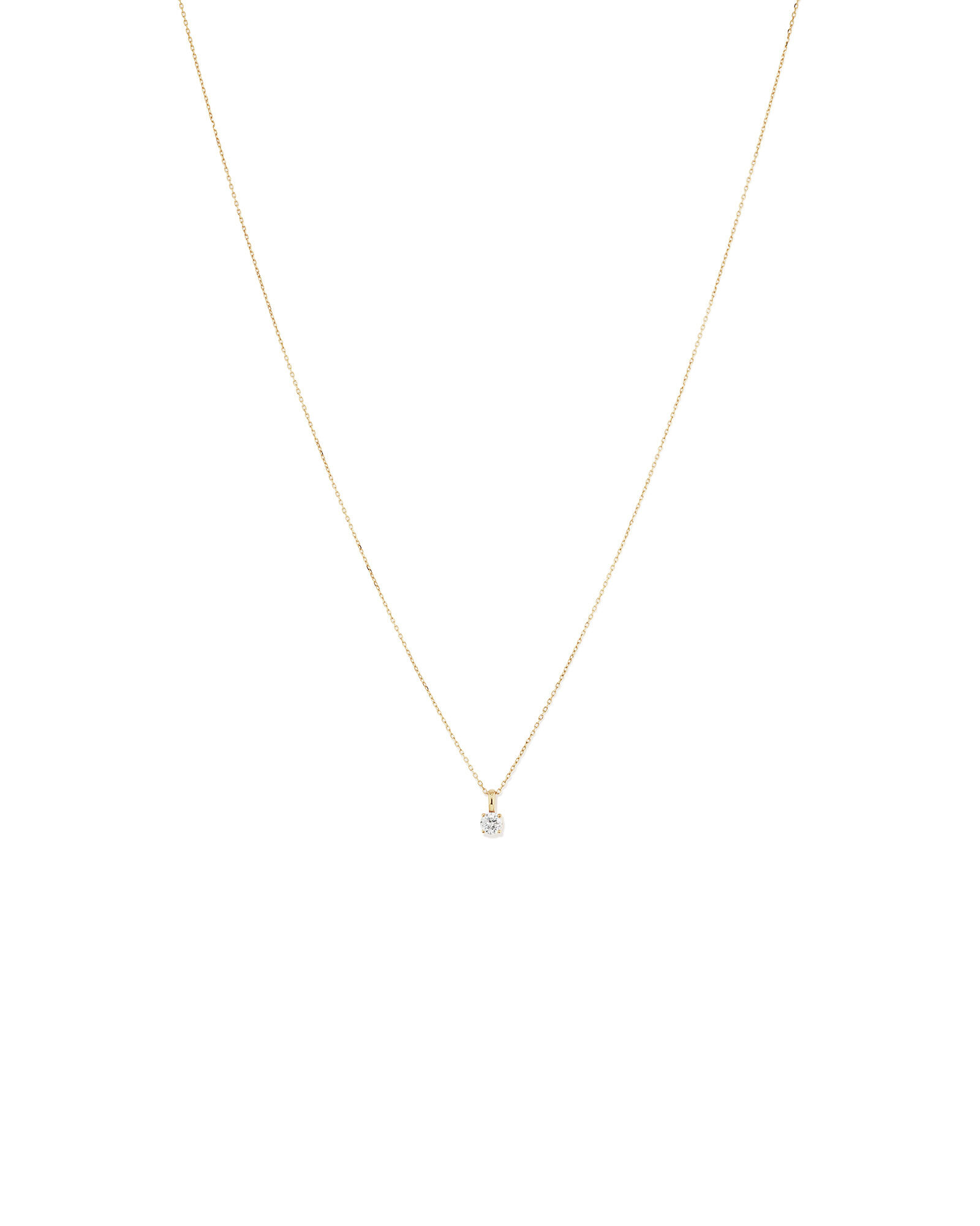 0.25 Carat TW Diamond Solitaire Pendant in 18kt Yellow Gold