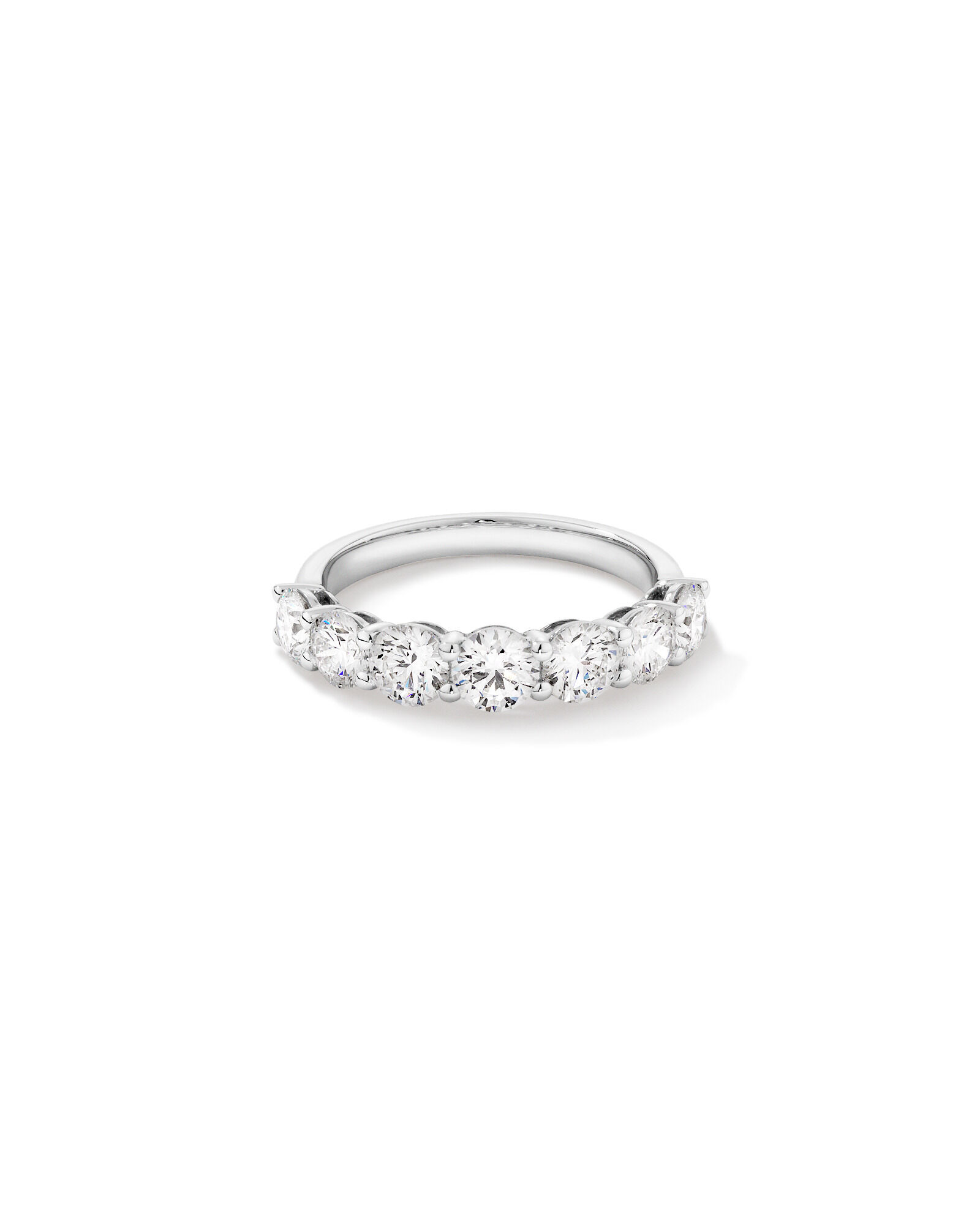 2.00 Carat TW Round Brilliant Laboratory-Grown Diamond Wedding Ring in 14kt White Gold