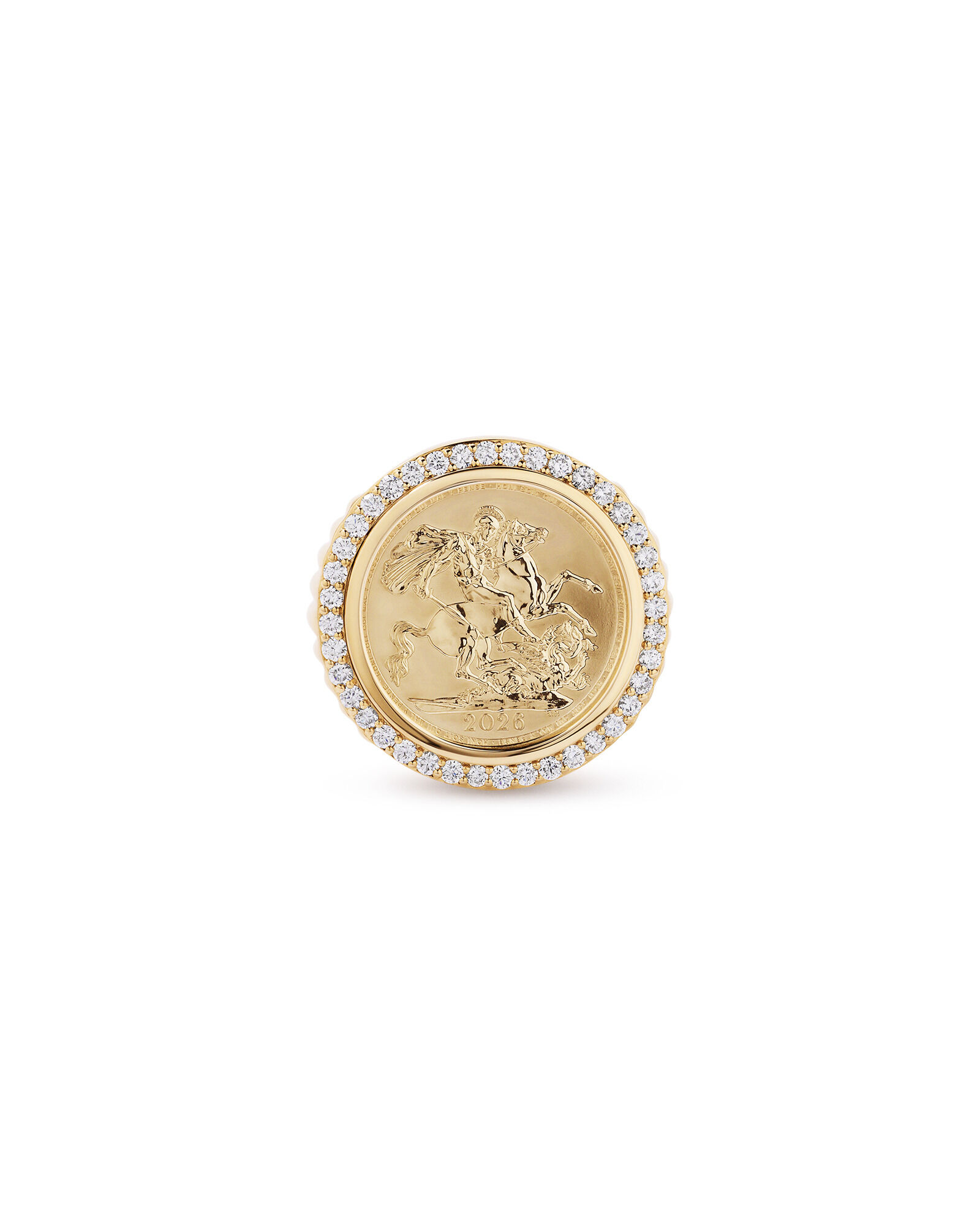 1.00TW Diamond Sovereign Ring in 10kt Gold