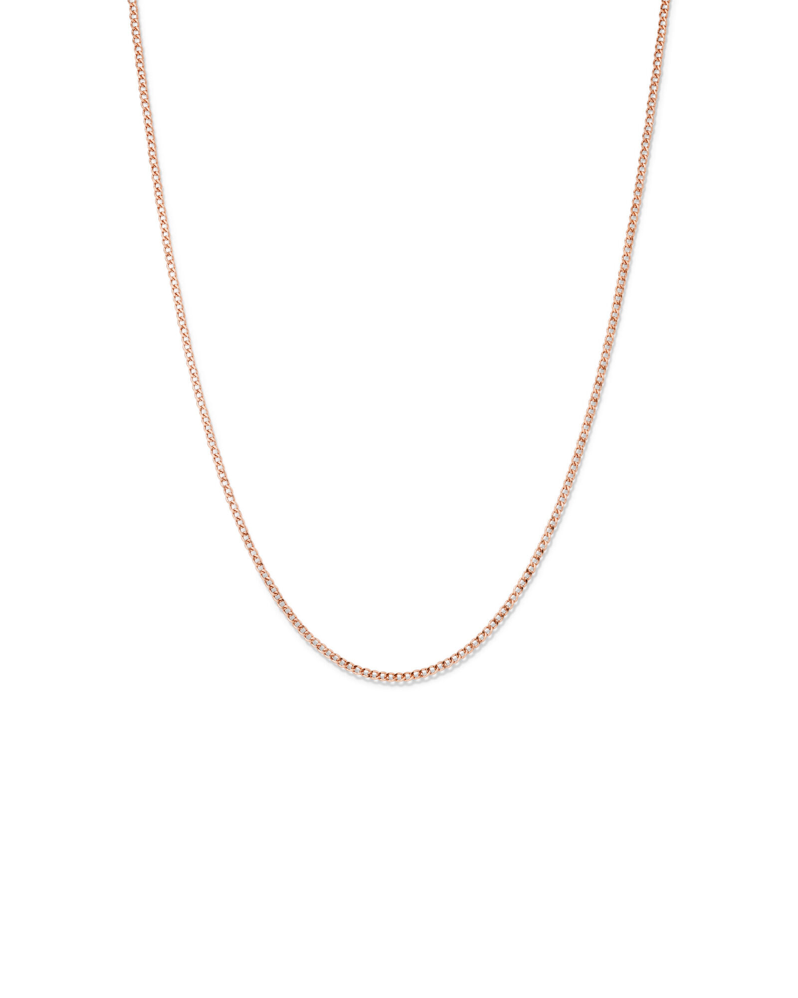 Classic Curb Chain in 10kt Rose Gold
