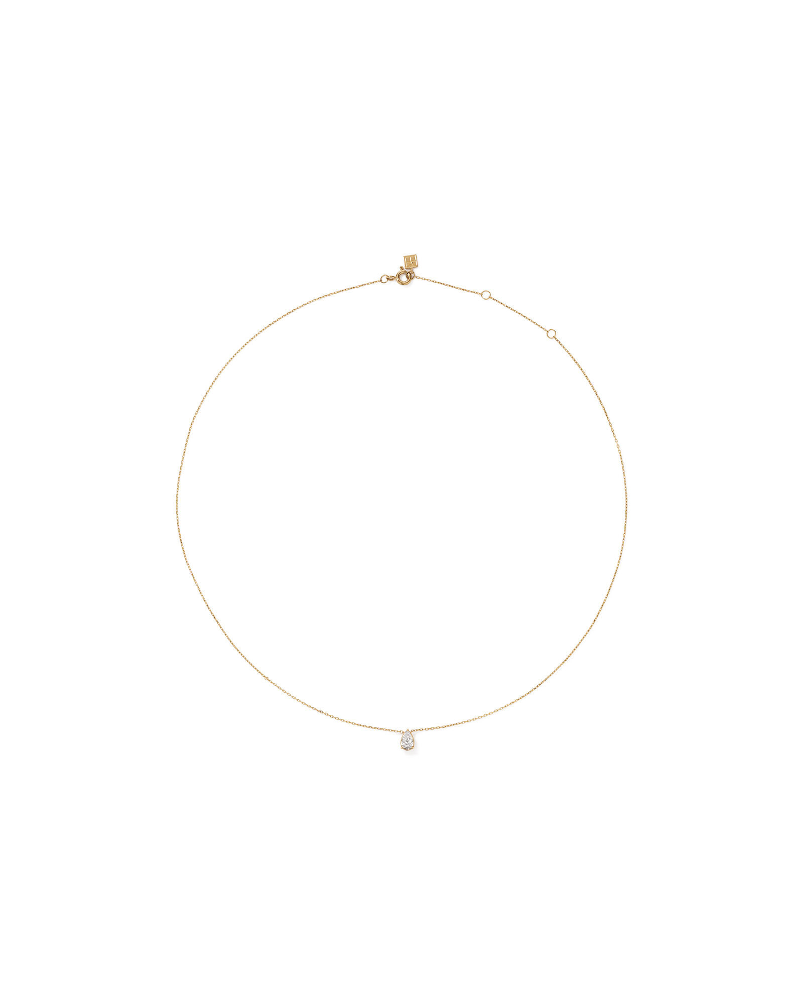 0.64 Carat TW Laboratory-Grown Diamond Pear Bezel Pendant and Earrings Box Set in 10kt Yellow Gold