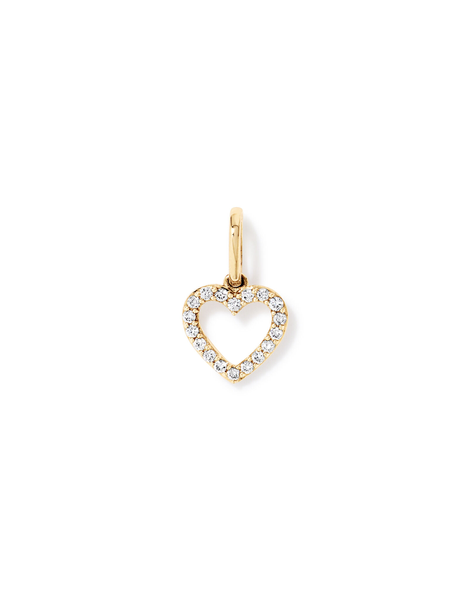 0.10TW Diamond Heart Pendant in 10kt Gold