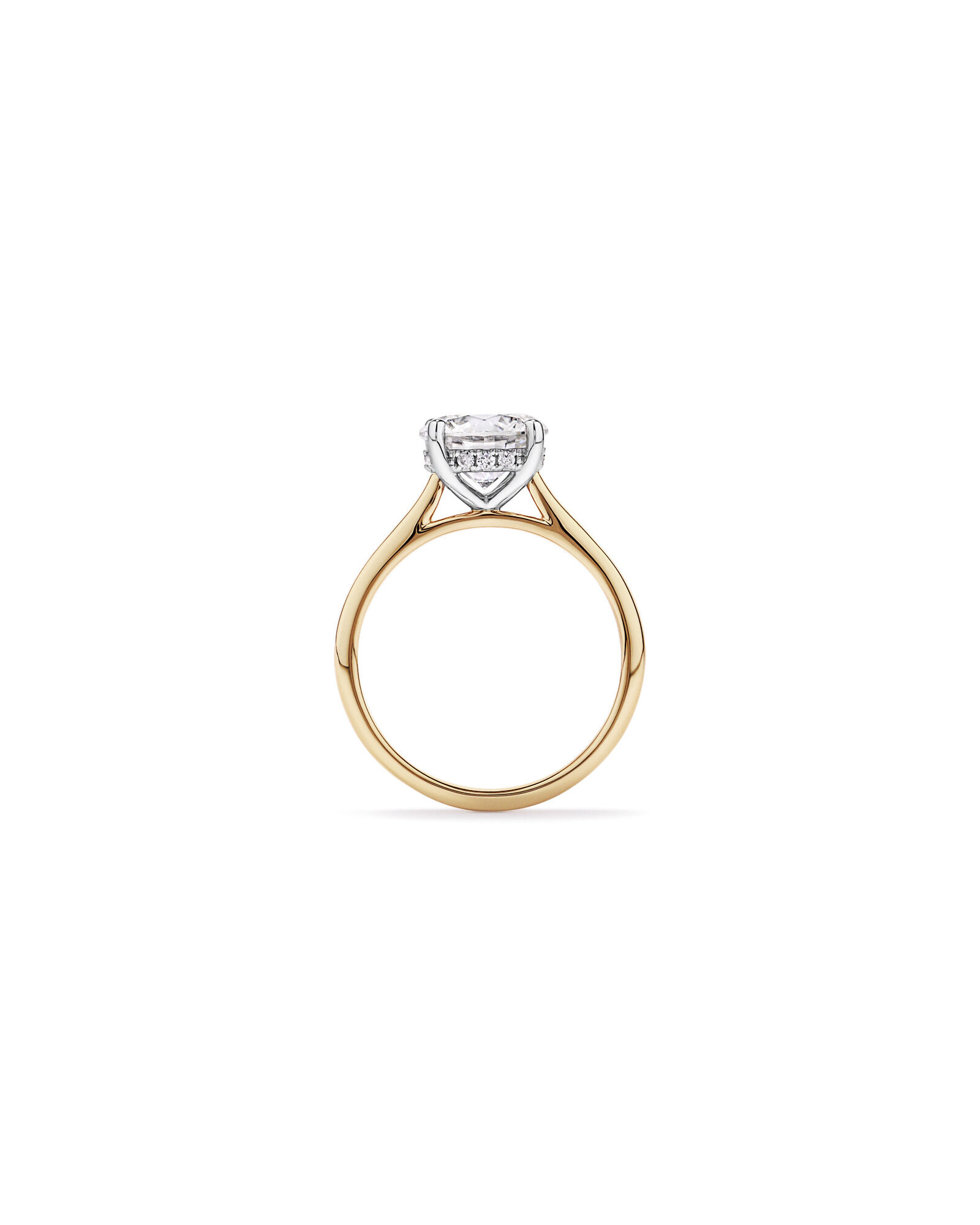2.32TW Round Brilliant Laboratory-Grown Diamond Solitaire Ring in 14kt Yellow and White Gold