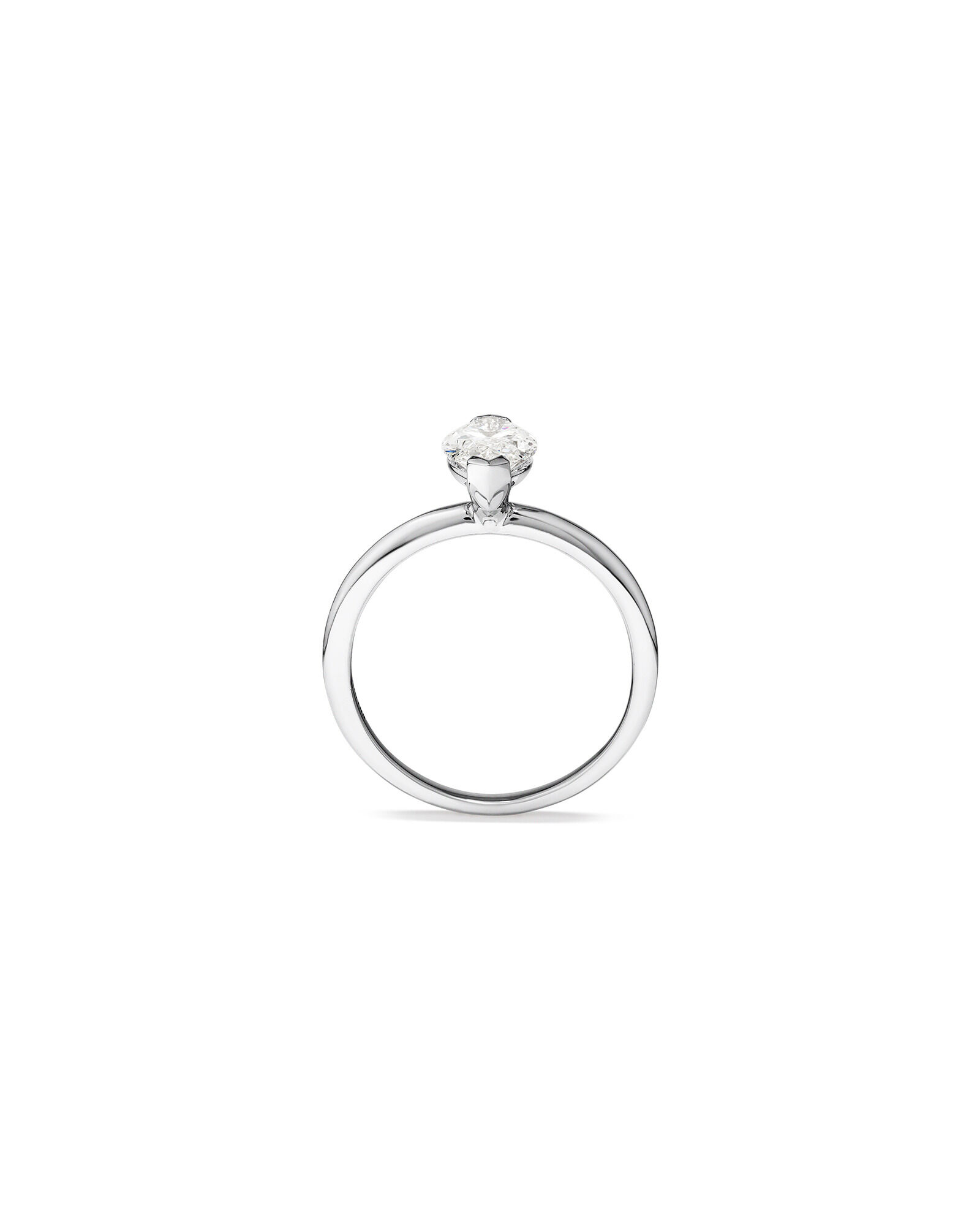 Solitaire Engagement Ring with 1.25 Carat TW of Laboratory-Grown Diamond in 14kt White Gold