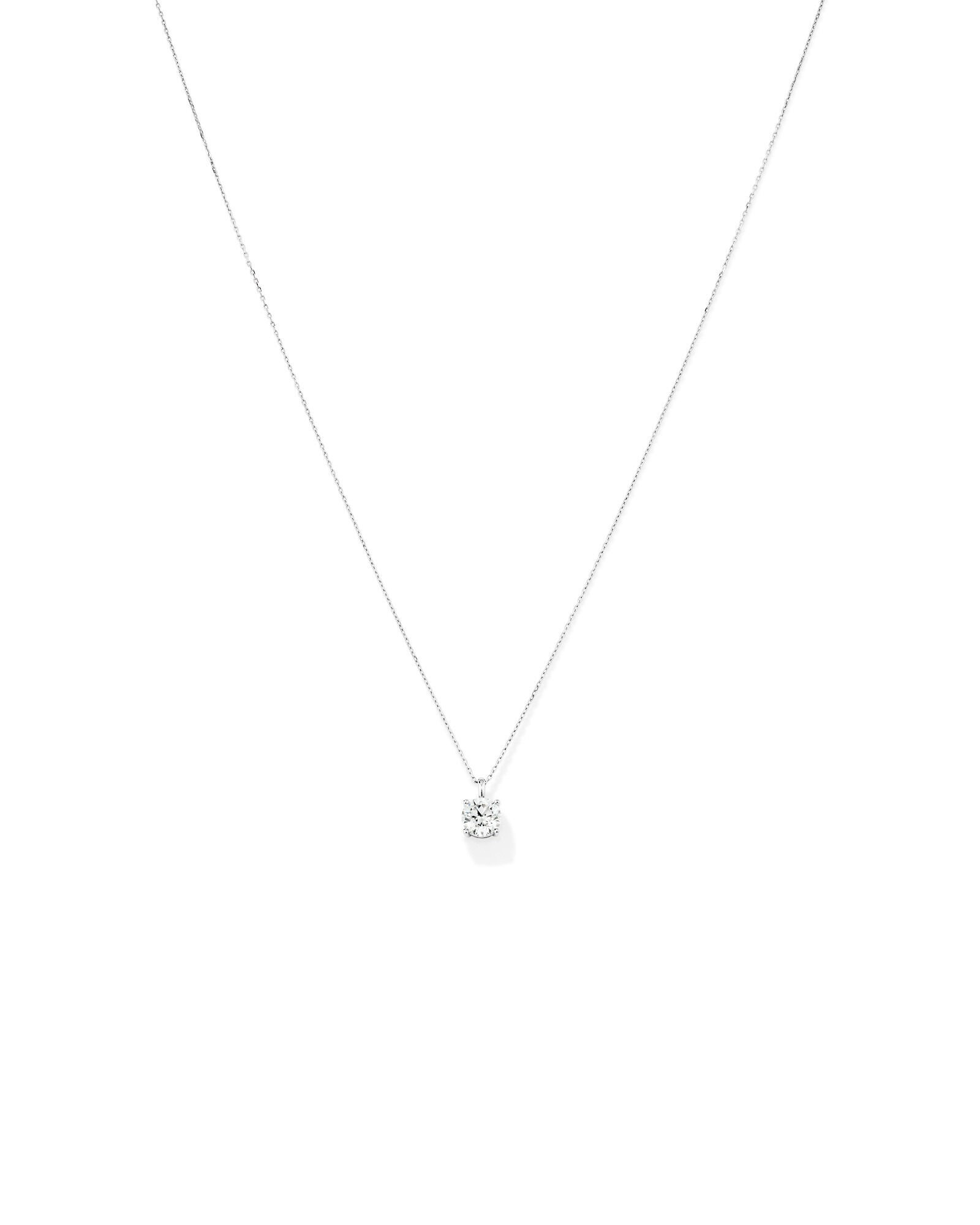 1.00 Carat TW Laboratory-Grown Diamond Solitaire Pendant in 14kt Yellow Gold