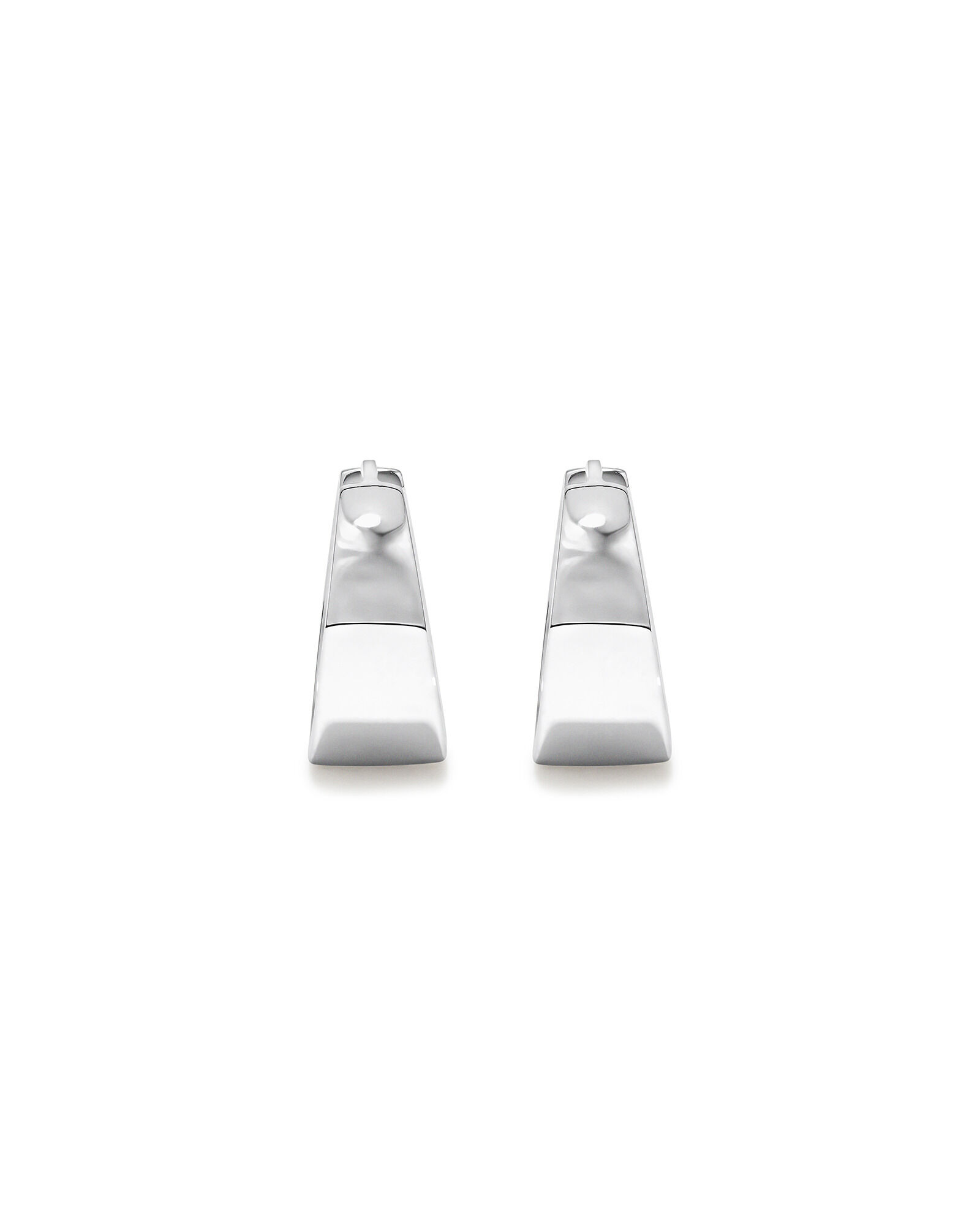 Tapered Huggie Earrings in Sterling Silver