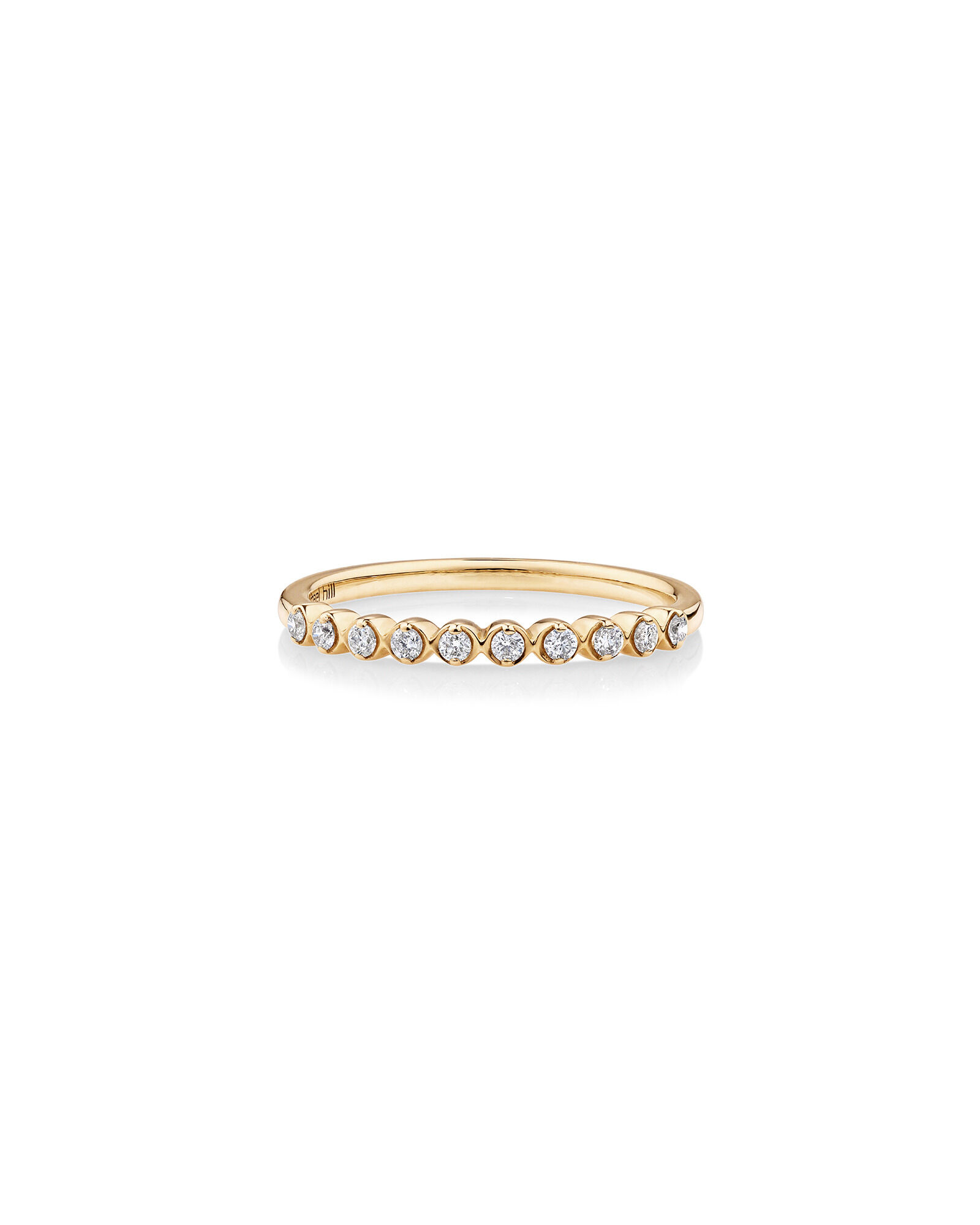 Wedding Ring with 0.15 Carat TW Diamonds in 14kt Yellow Gold
