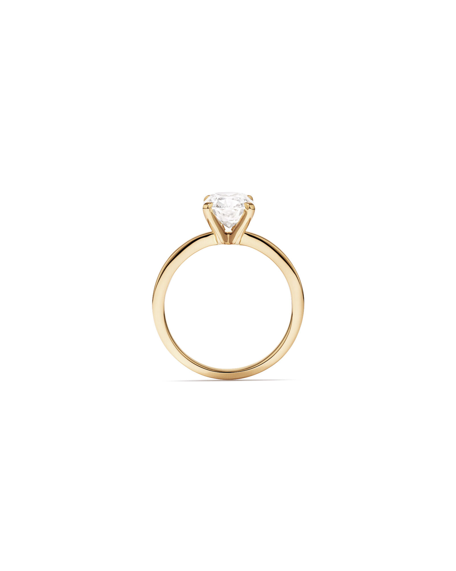 2.00 Carat TW Elongated Cushion Cut Lab-Grown Diamond Solitaire Engagement Ring in 14kt Yellow Gold