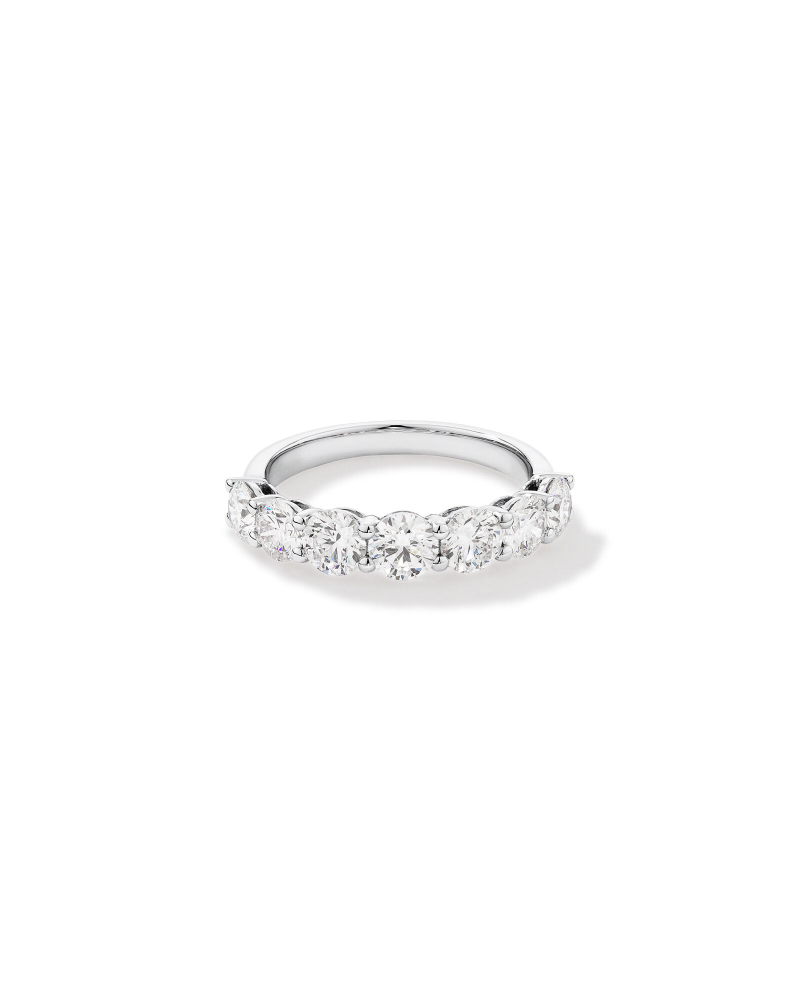 2.00 Carat TW Round Brilliant Laboratory-Grown Diamond Wedding Ring in 14kt White Gold