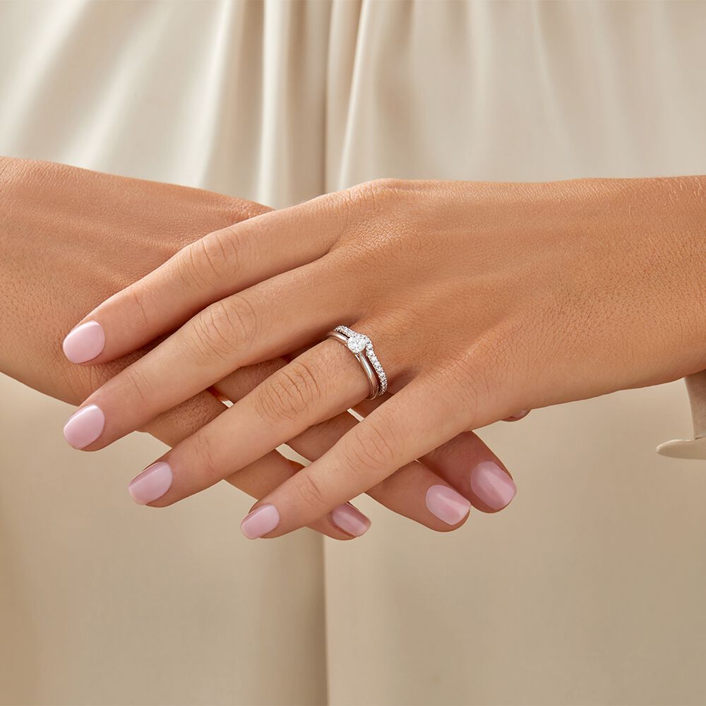 Sir Michael Hill Designer Wedding Band with 0.27 Carat TW of Diamonds in 14kt White Gold