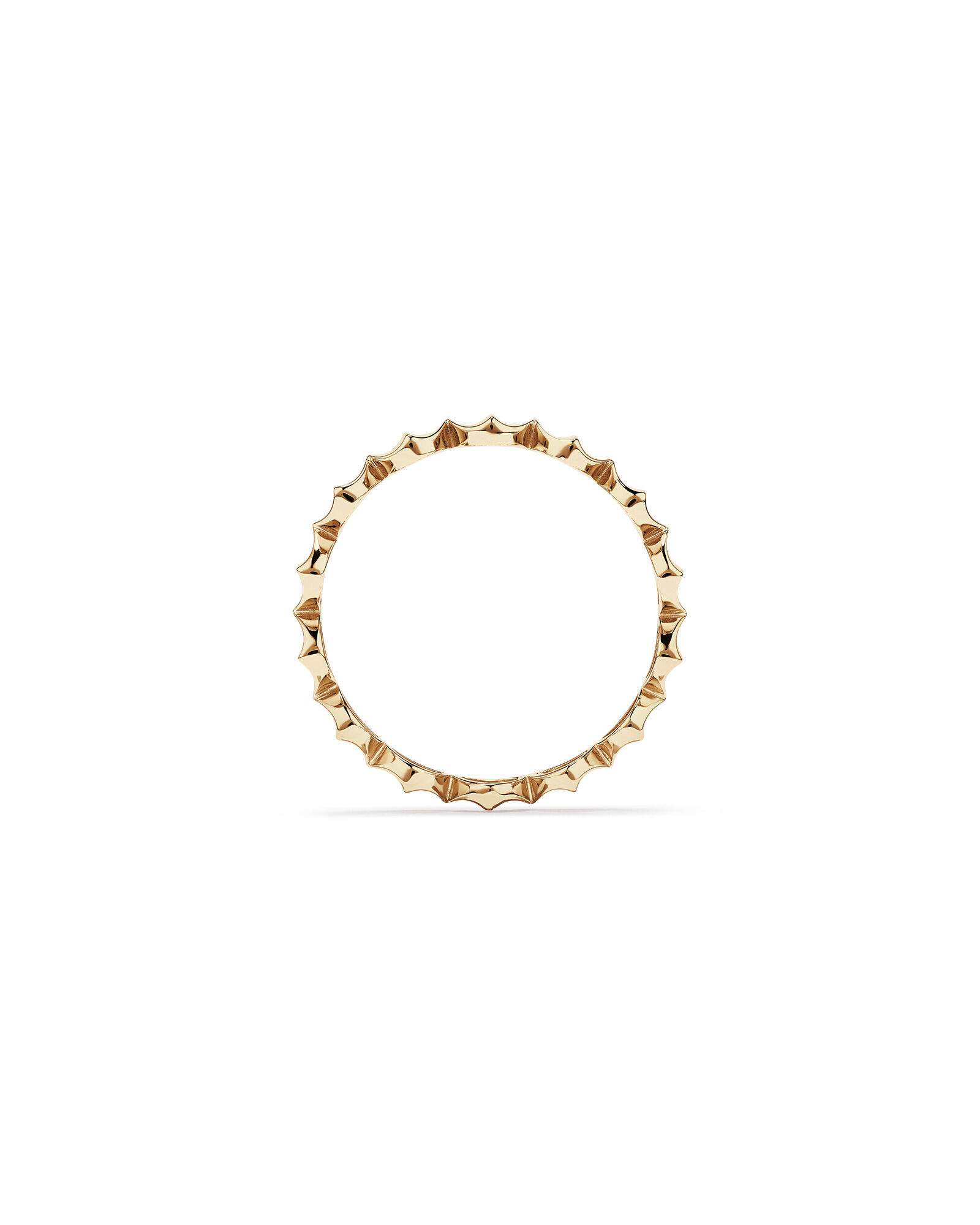 Signature Connect Curve Ring in 10kt Yellow Gold