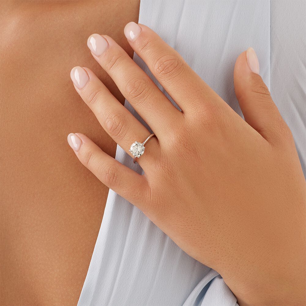 2 Carat Laboratory-Grown Diamond Ring in 14kt White Gold