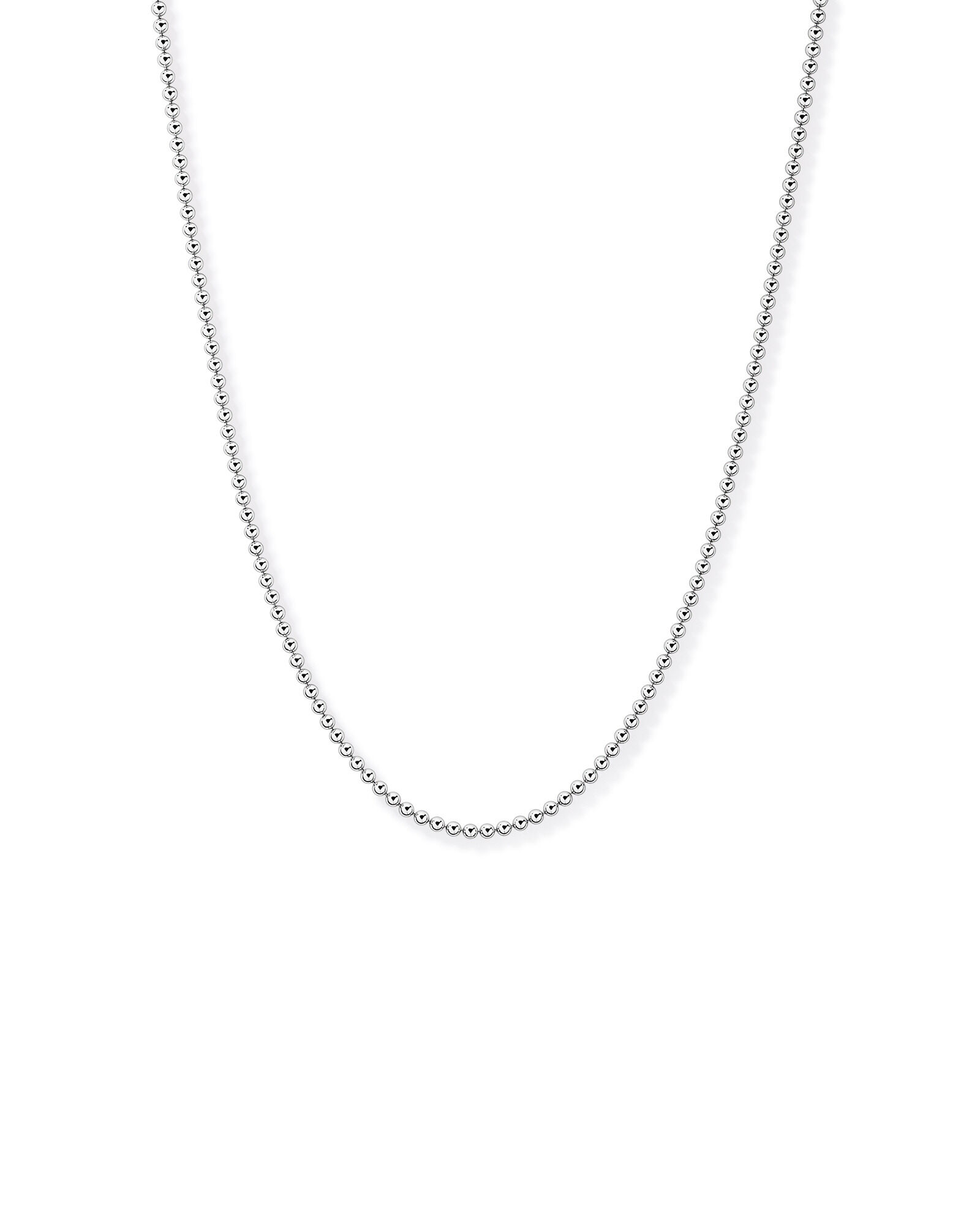 Cha&icirc;ne &agrave; perles de 50 cm (20") de 3 mm de largeur en argent sterling