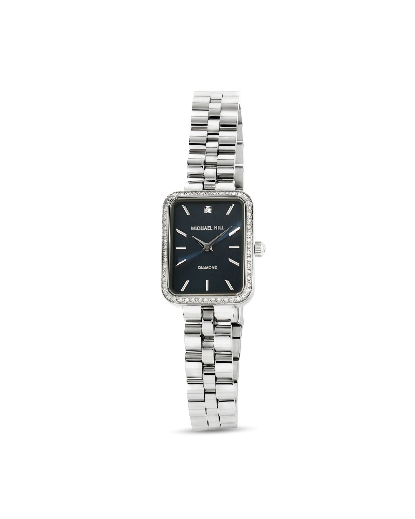 Women's 0.20 Carat TW Diamond Bezel Watch in Stainless Steel