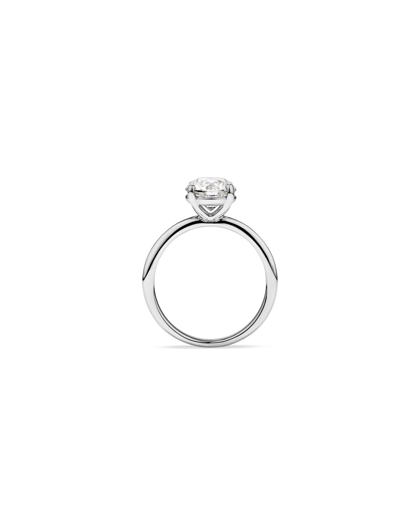 1.50 Carat TW Round Brilliant Solitaire Ring in 18kt White Gold