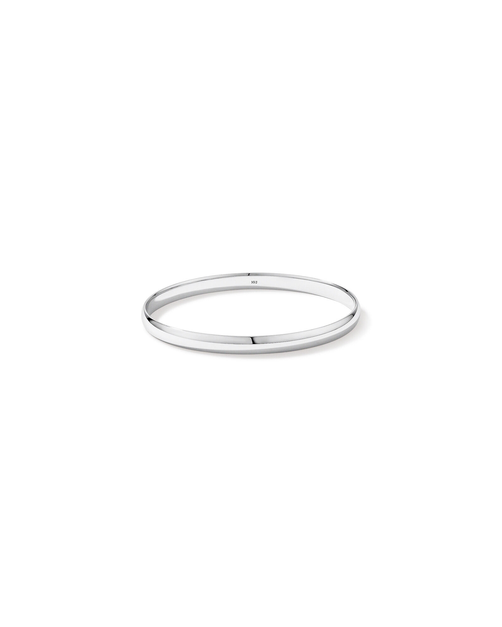 5.5mm-6mm Oval Bangle in Sterling Silver