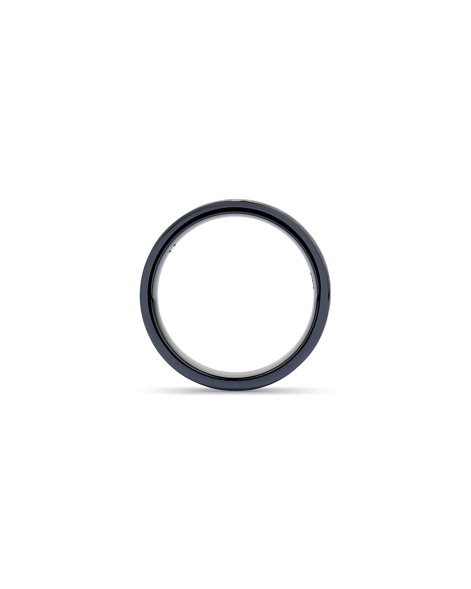 7mm Patterned Wedding Band in Black Titanium