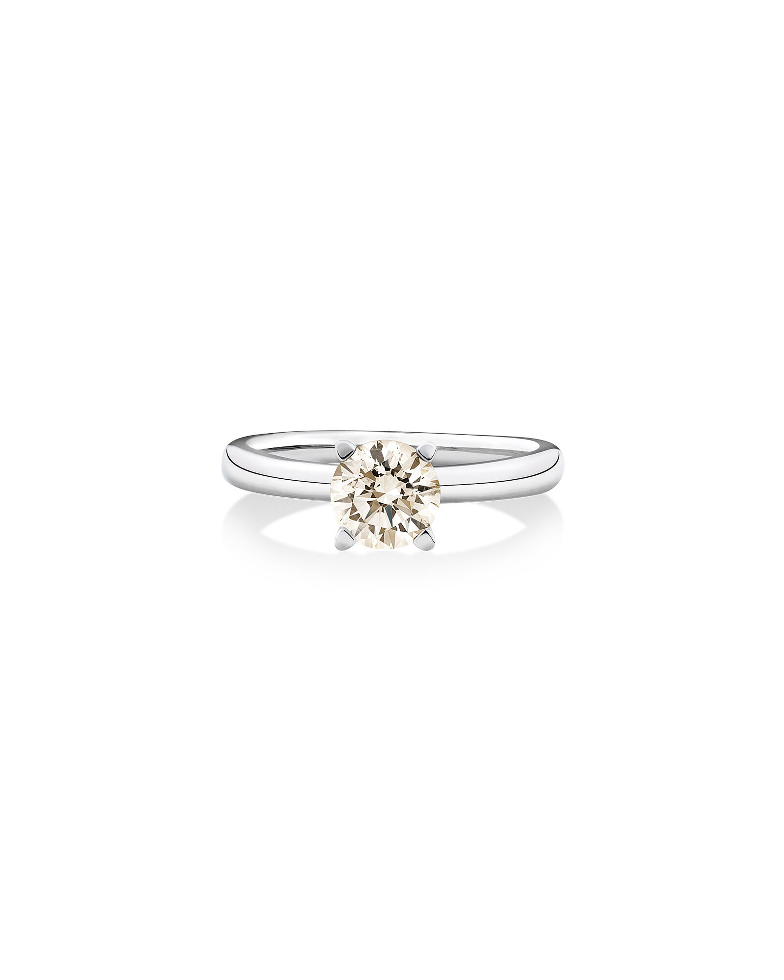 Solitaire Engagement Ring with 1 Carat TW of Diamonds in 14kt White Gold