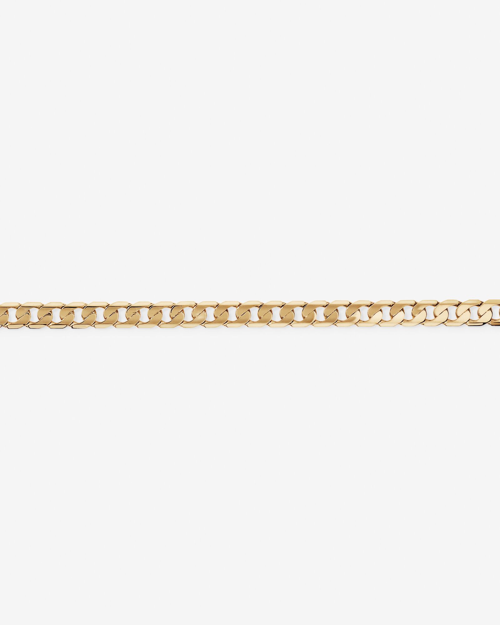 21cm (22") 6mm-6.5mm Width Curb Bracelet in 10kt Yellow Gold