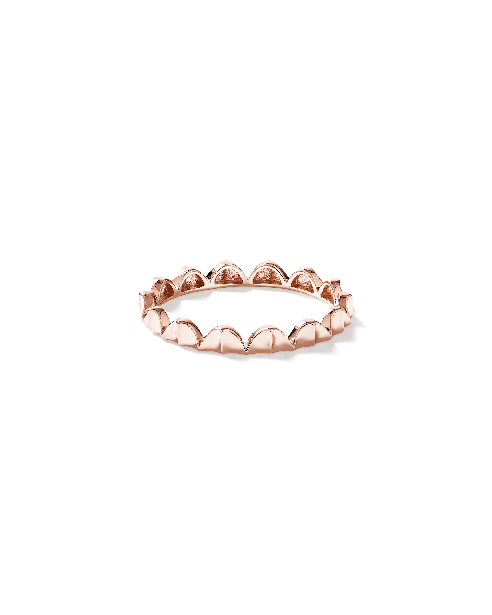 Signature Connect Curve Ring in 10kt Rose Gold