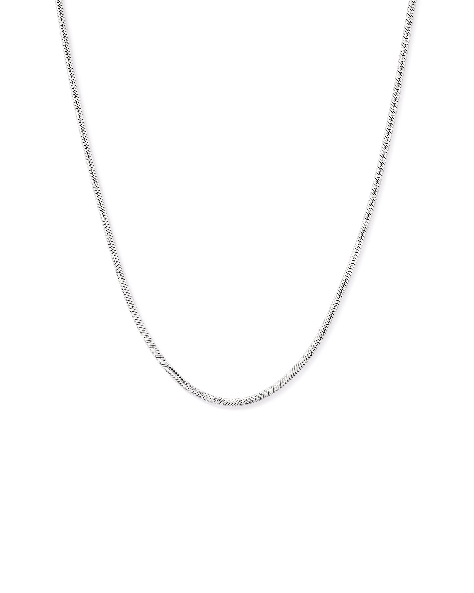 Cha&icirc;ne ronde serpent de 50 cm (20") en argent sterling