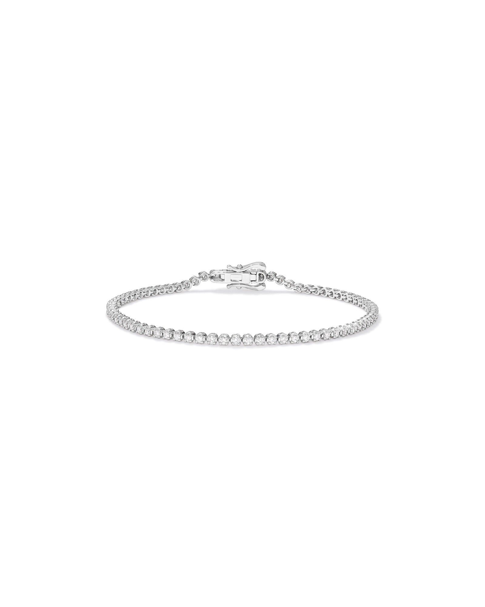 Bracelet de tennis en diamant cultiv&eacute; en laboratoire 1,00 carat TW en argent sterling