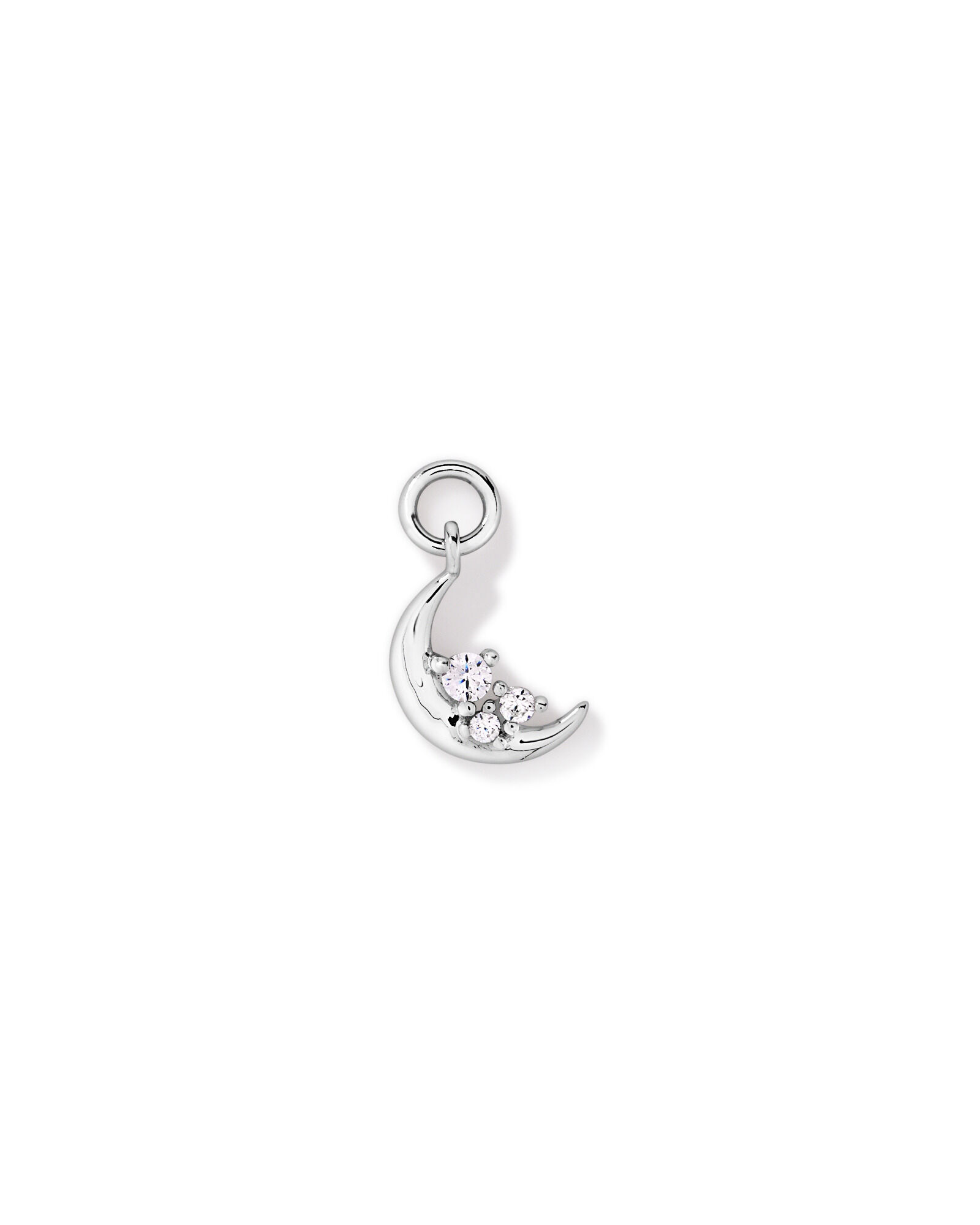 Charme de boucles d&rsquo;oreilles Lune & &Eacute;toiles en argent sterling