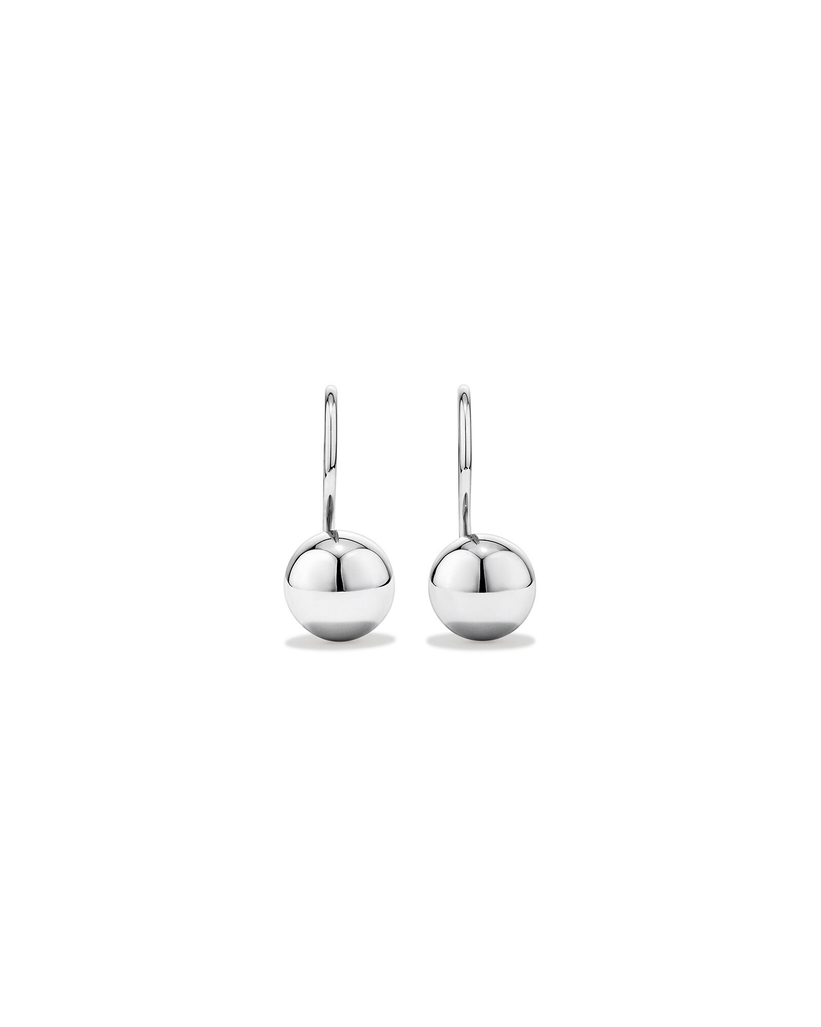 7mm Euroball Earrings in 10kt White Gold