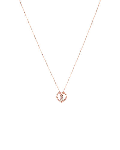 Mini Infinitas Pendant with Diamonds in 10kt Rose Gold