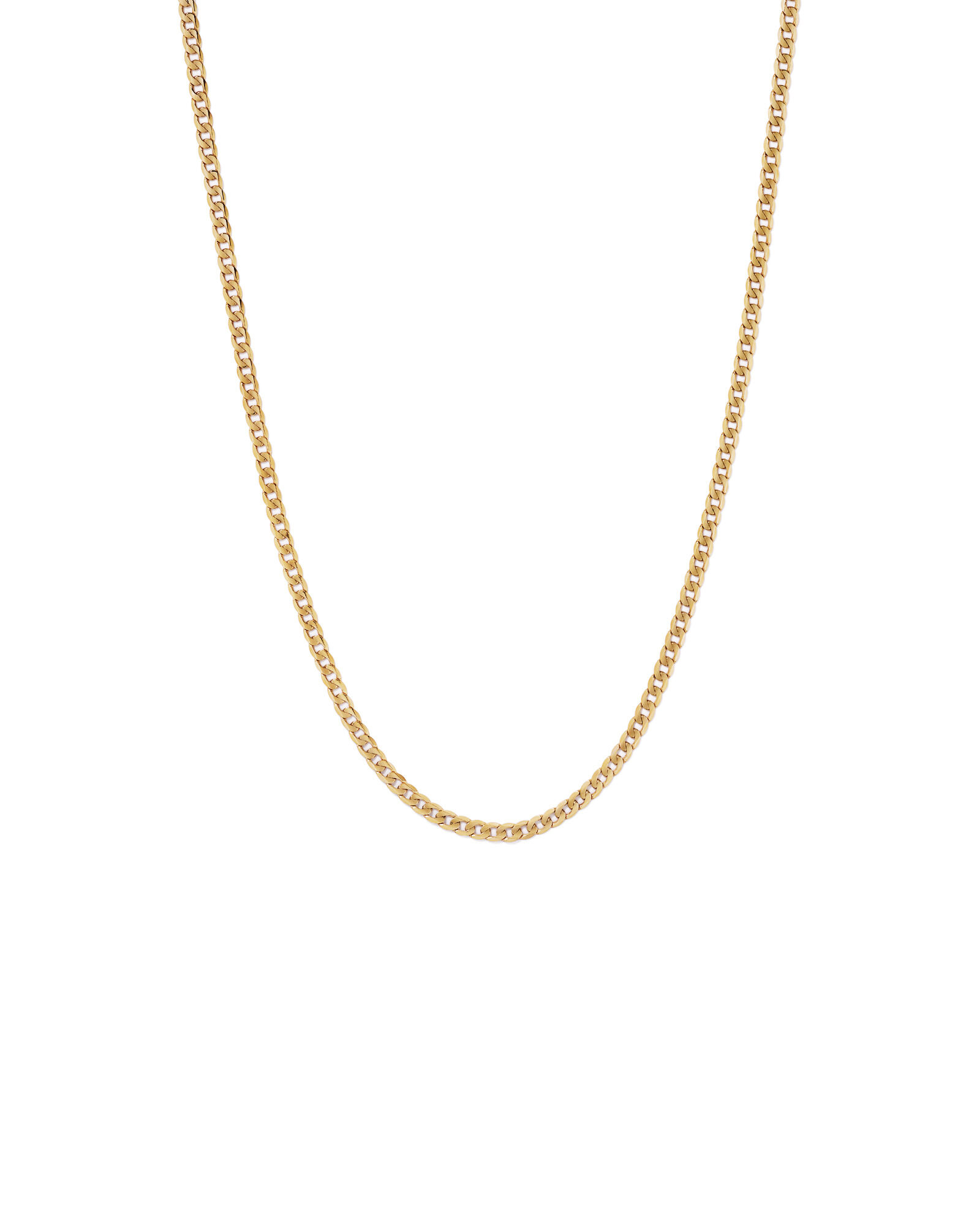 65cm (22") 4.5mm-5mm Width Curb Chain in 10kt Yellow Gold
