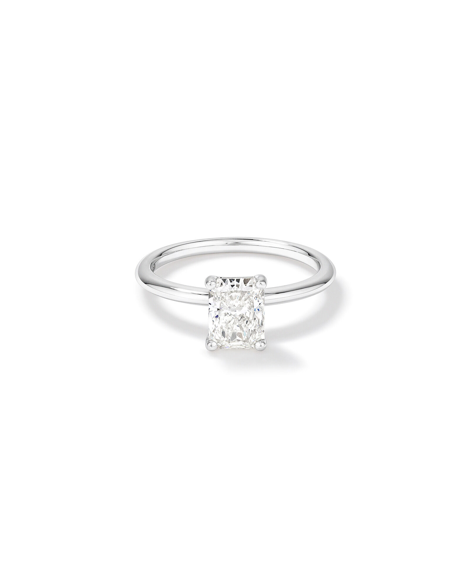 Bague de fian&ccedil;ailles TW Radiant Laboratory-Cultiv&eacute;e en laboratoire 1,25 carat en or blanc 14kt