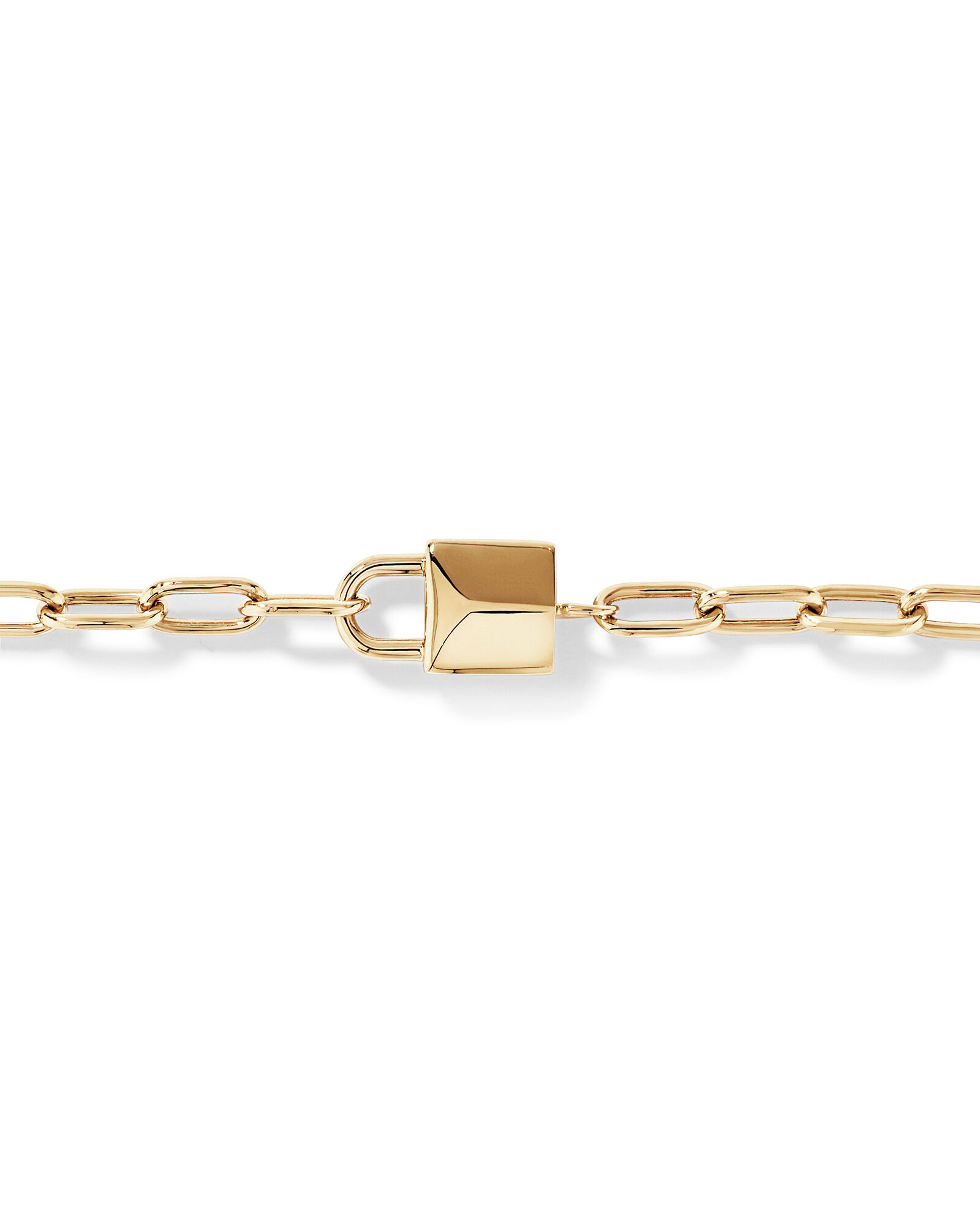 Signature Lock Bracelet in 10kt Yellow Gold