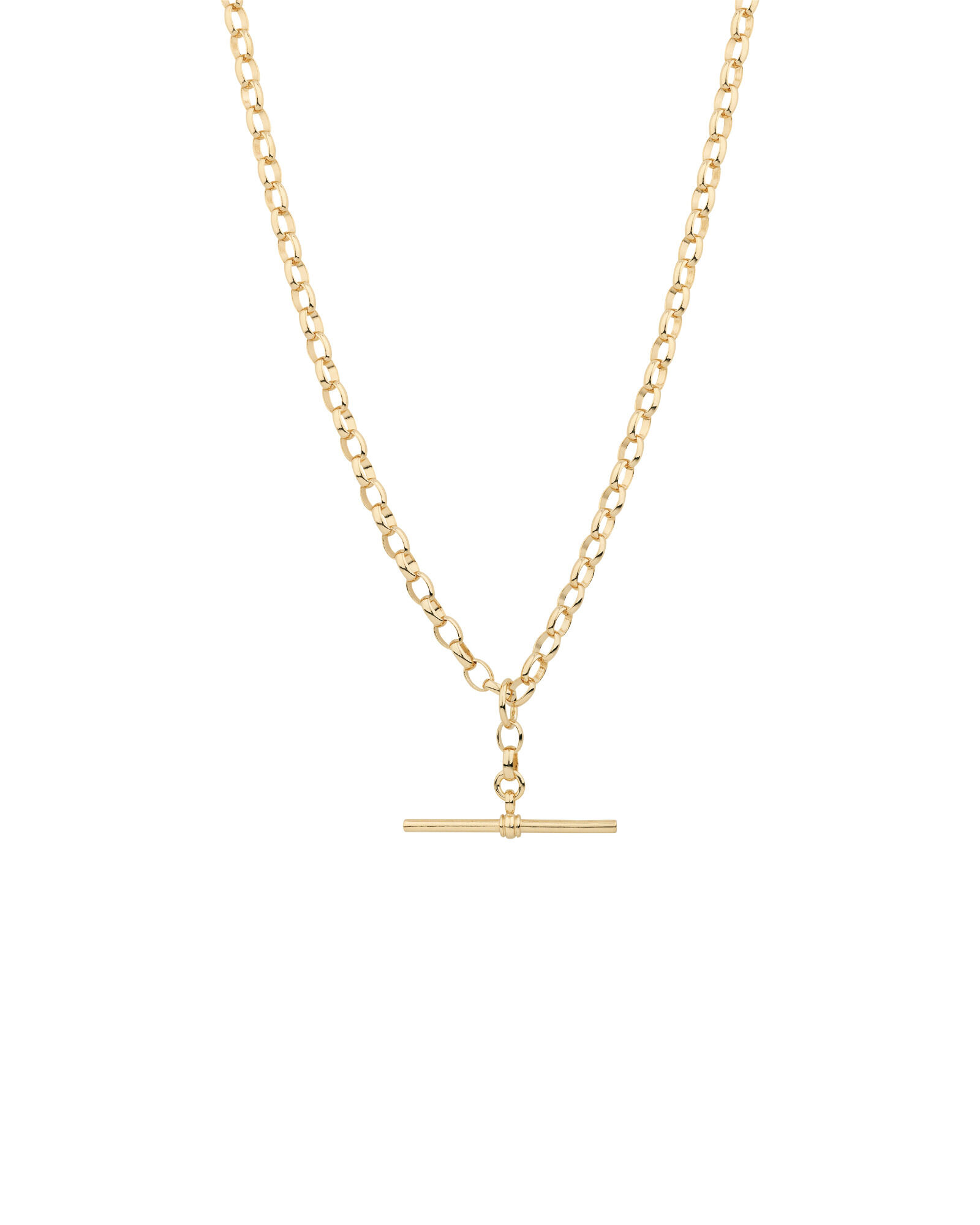 55cm (22") Belcher Fob Chain in 10kt Yellow Gold