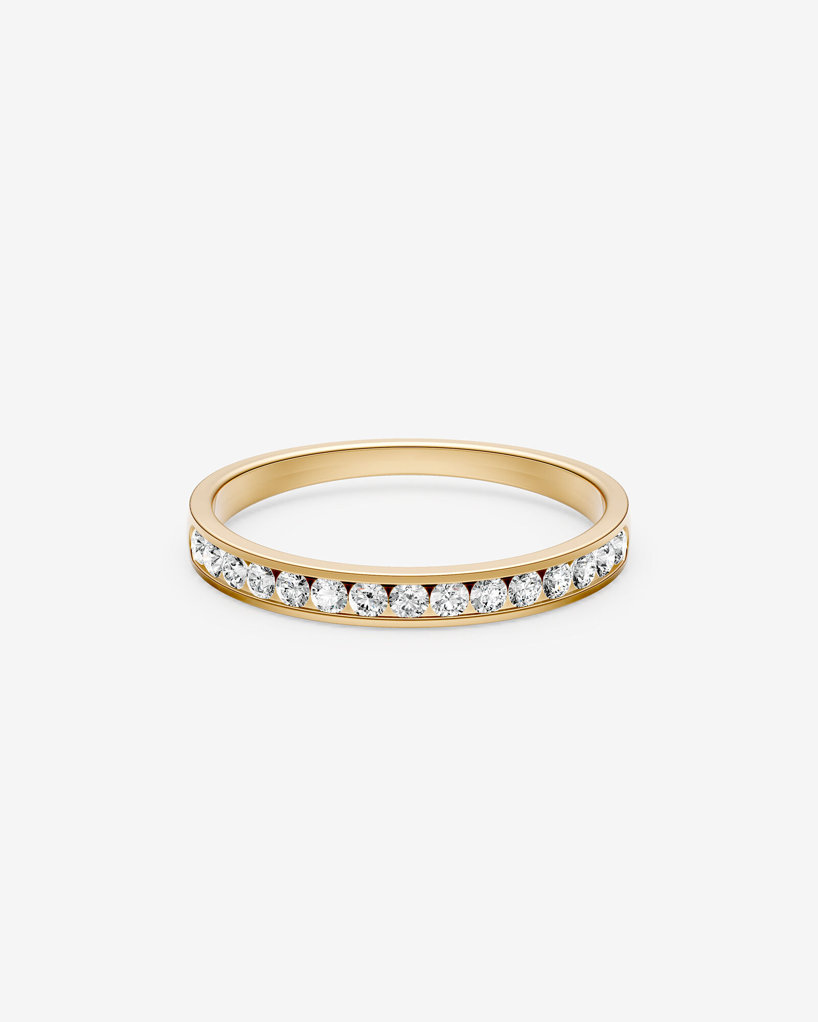 0.25 Carat TW Channel Set Diamond Wedding Ring in 14kt Yellow Gold