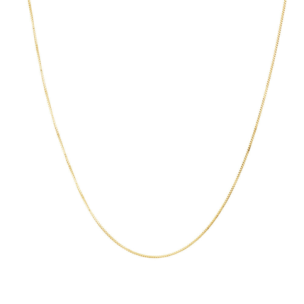 45cm (18") Box Chain in 10kt Yellow Gold