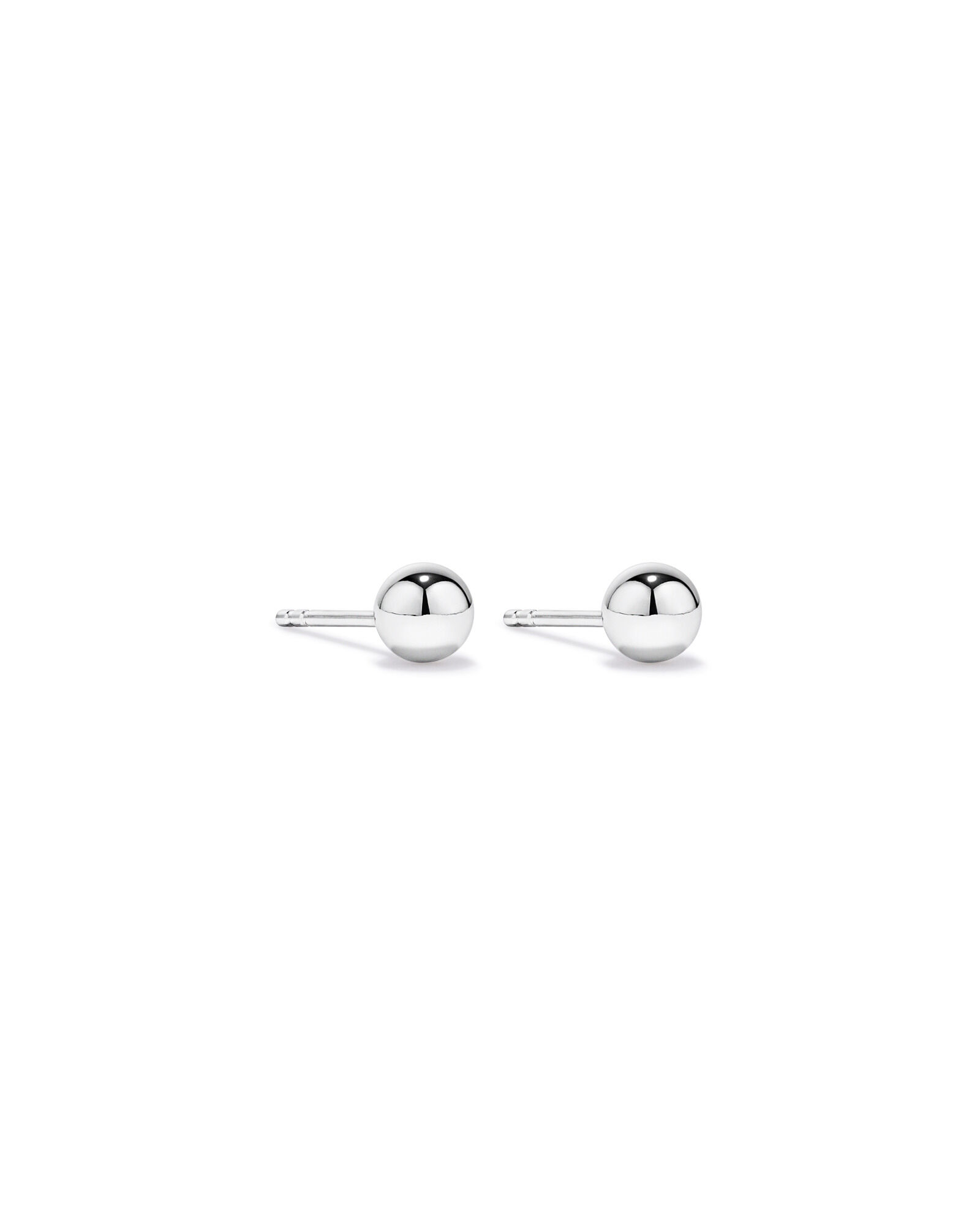 Boucles d&rsquo;oreilles en boule de 5 mm en argent sterling