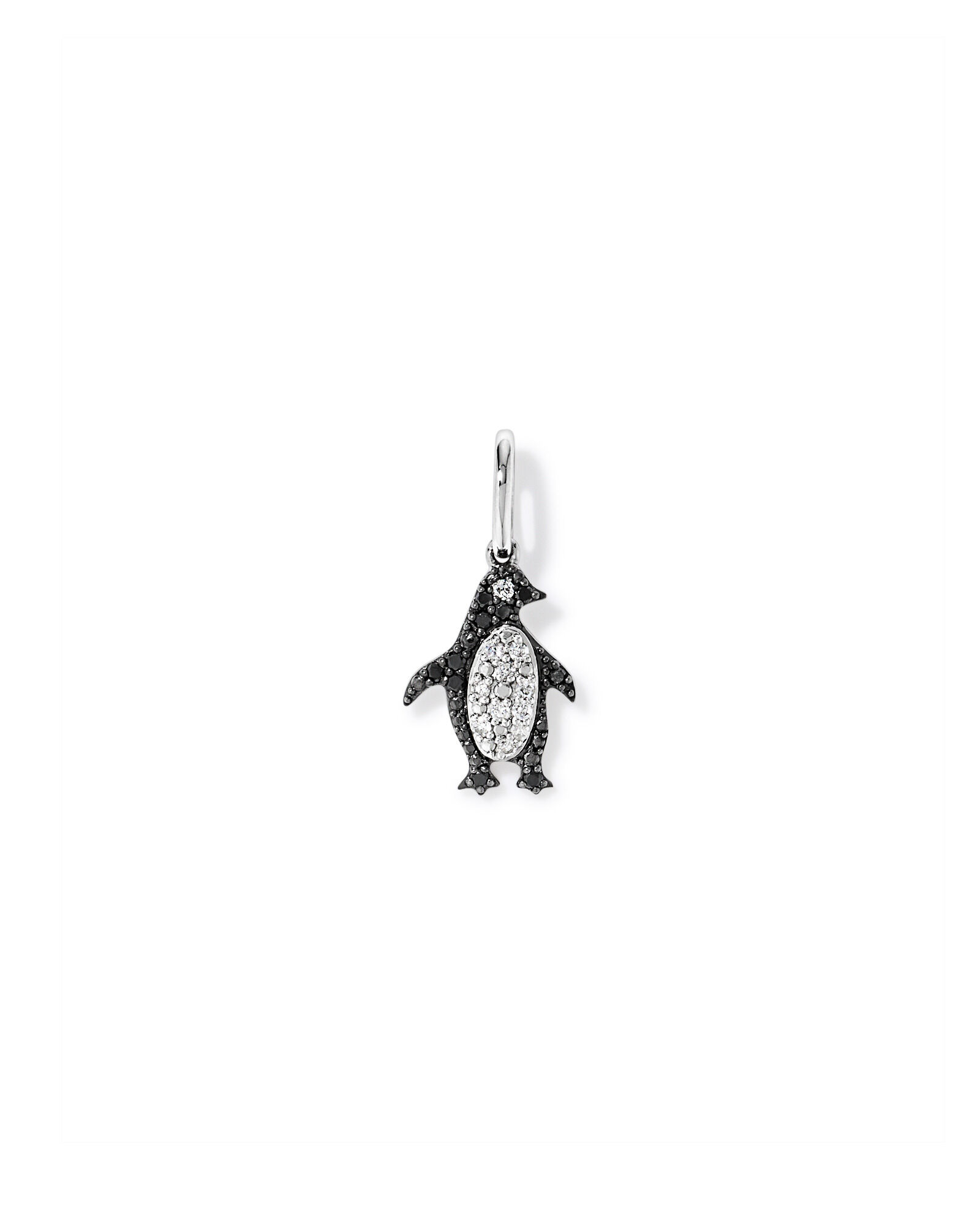 0.10TW Diamond Penguin Pendant in Silver