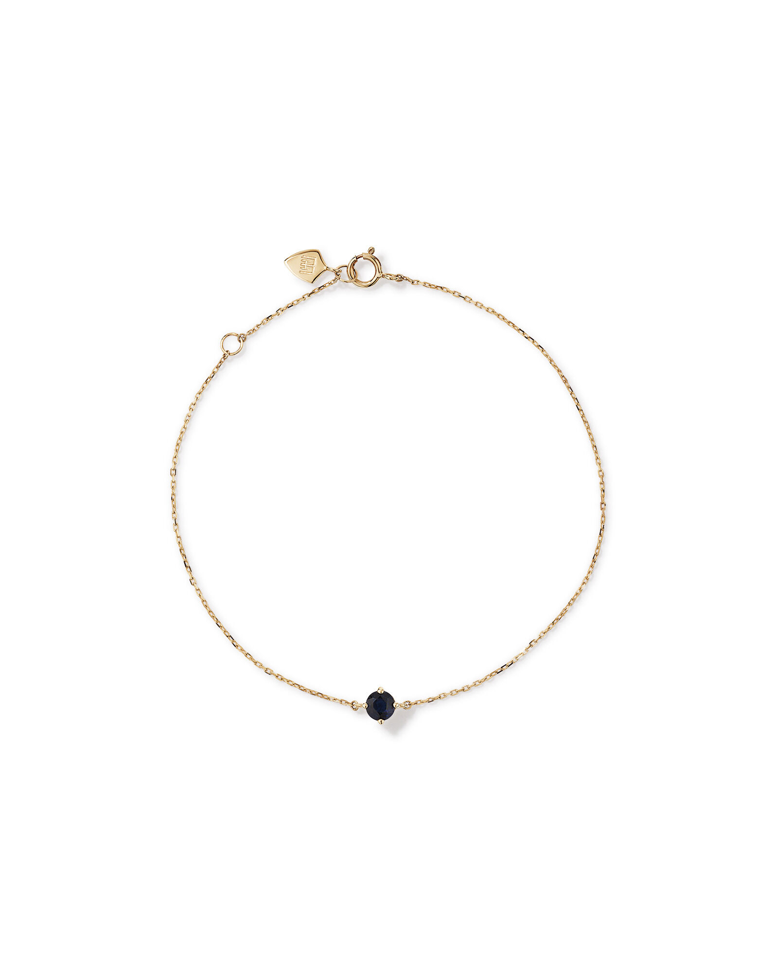 Bracelet with Sapphire in 10kt Yellow Gold