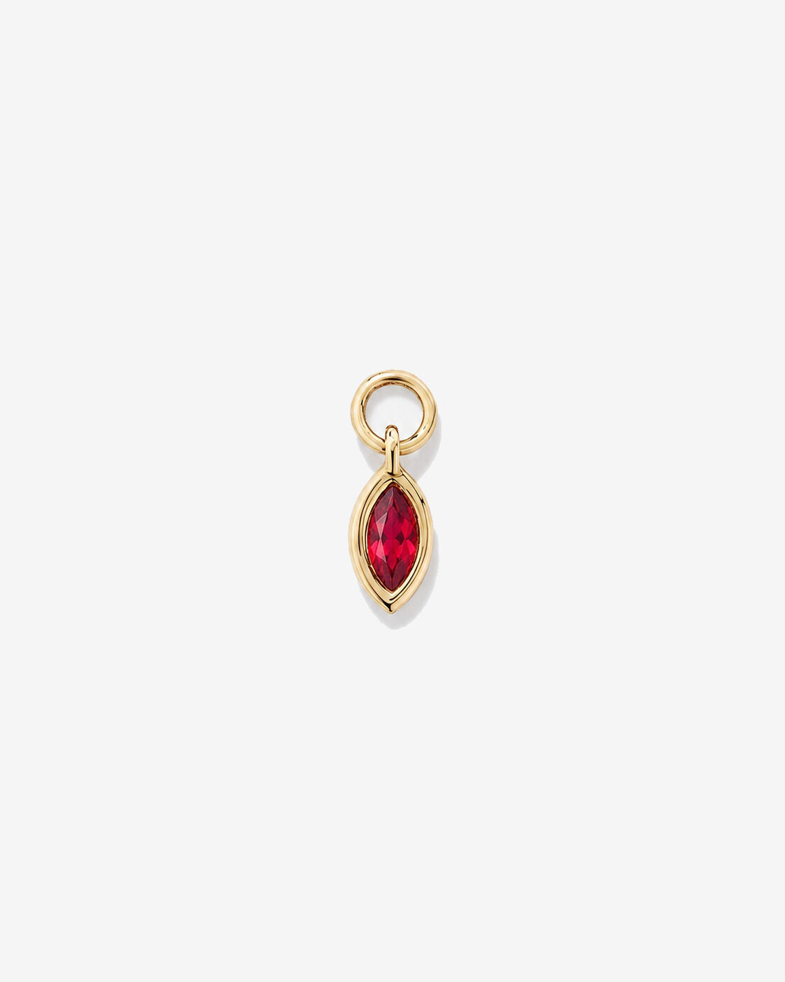 Breloque d'oreille Rubis en or jaune 10 ct