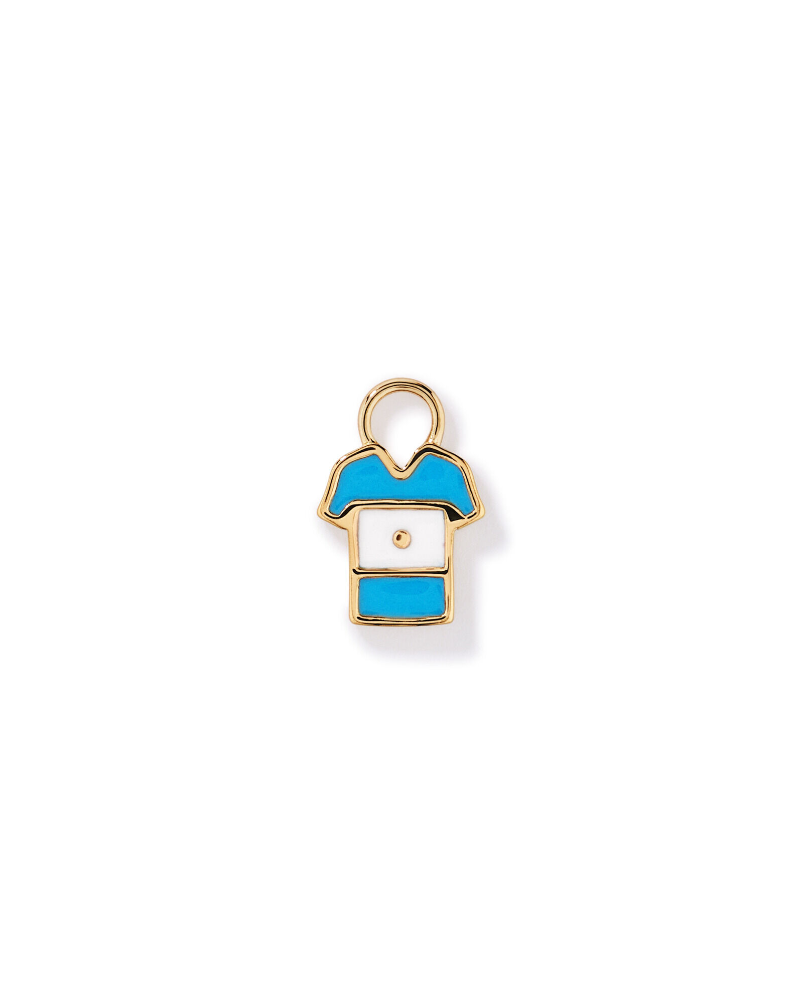 Pendentif de boucle d&rsquo;oreille argentine en Vermeil 18Kt