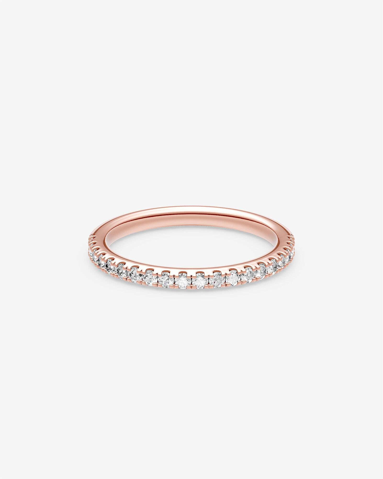 Wedding Band with 0.34 Carat TW of Diamonds in 14kt Rose Gold