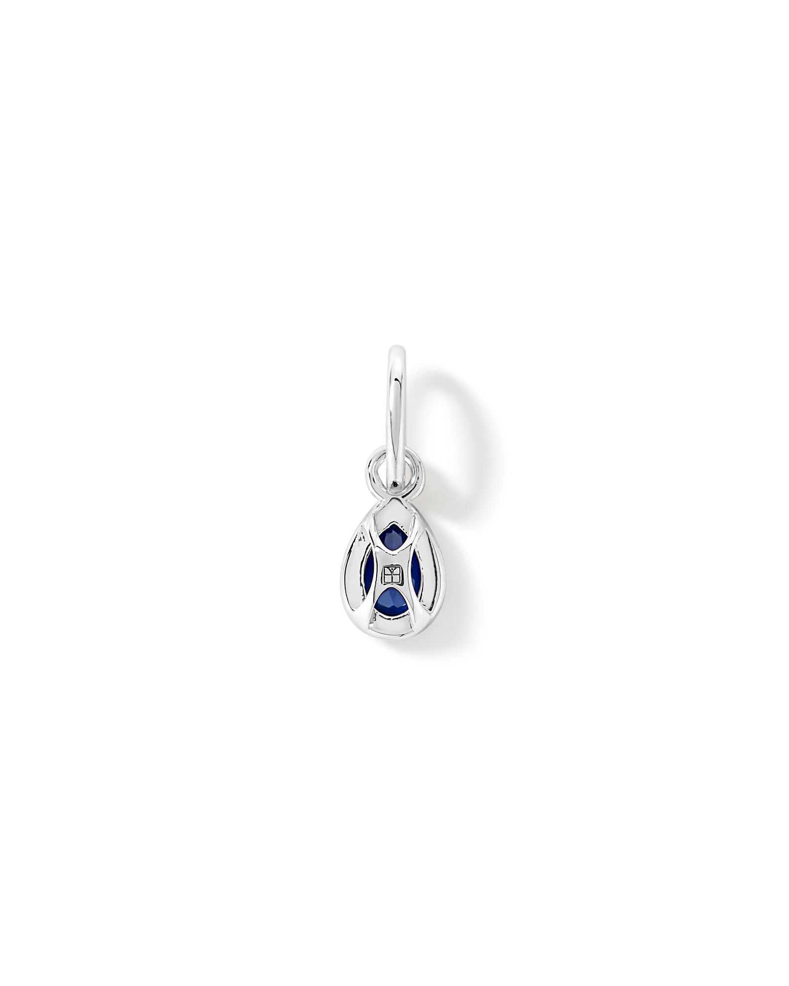 Pendentif en saphir taill&eacute; par la poire en argent sterling