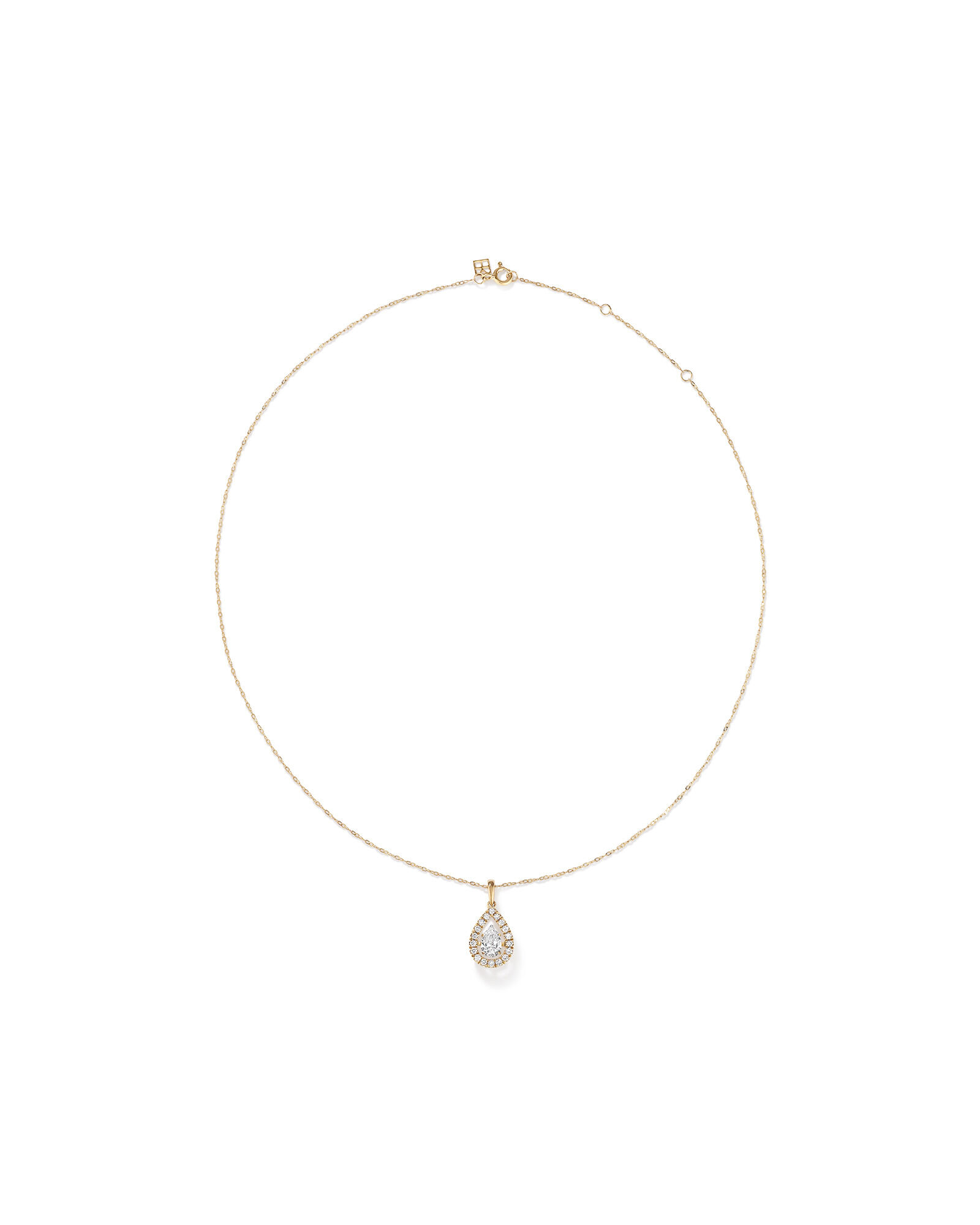 Lume Lab Pear Pendant with 1.00 Carat TW of Laboratory-Grown Diamonds in 10kt Gold