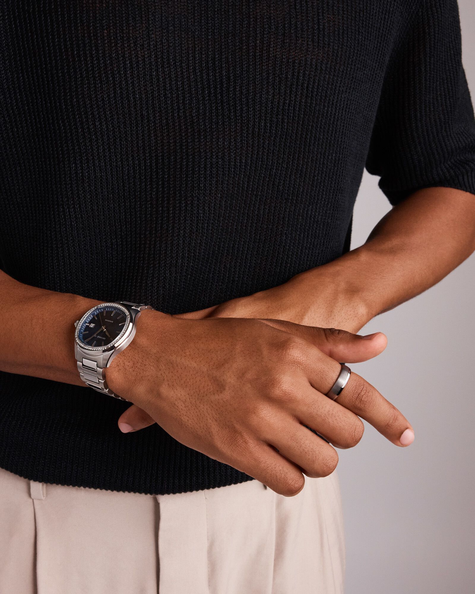 6mm Polished and Brushed Tungsten Wedding Band